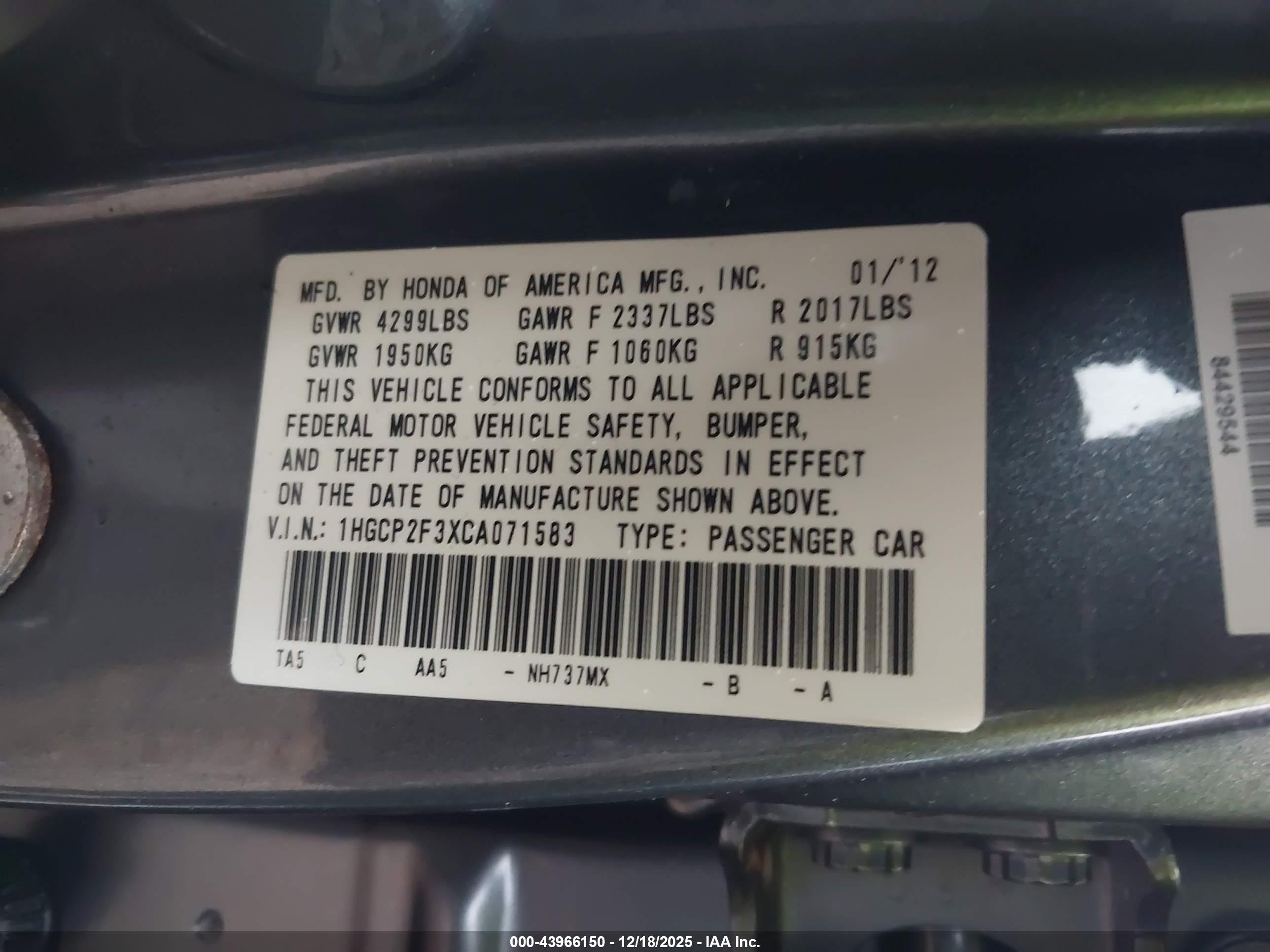 HONDA ACCORD image 9