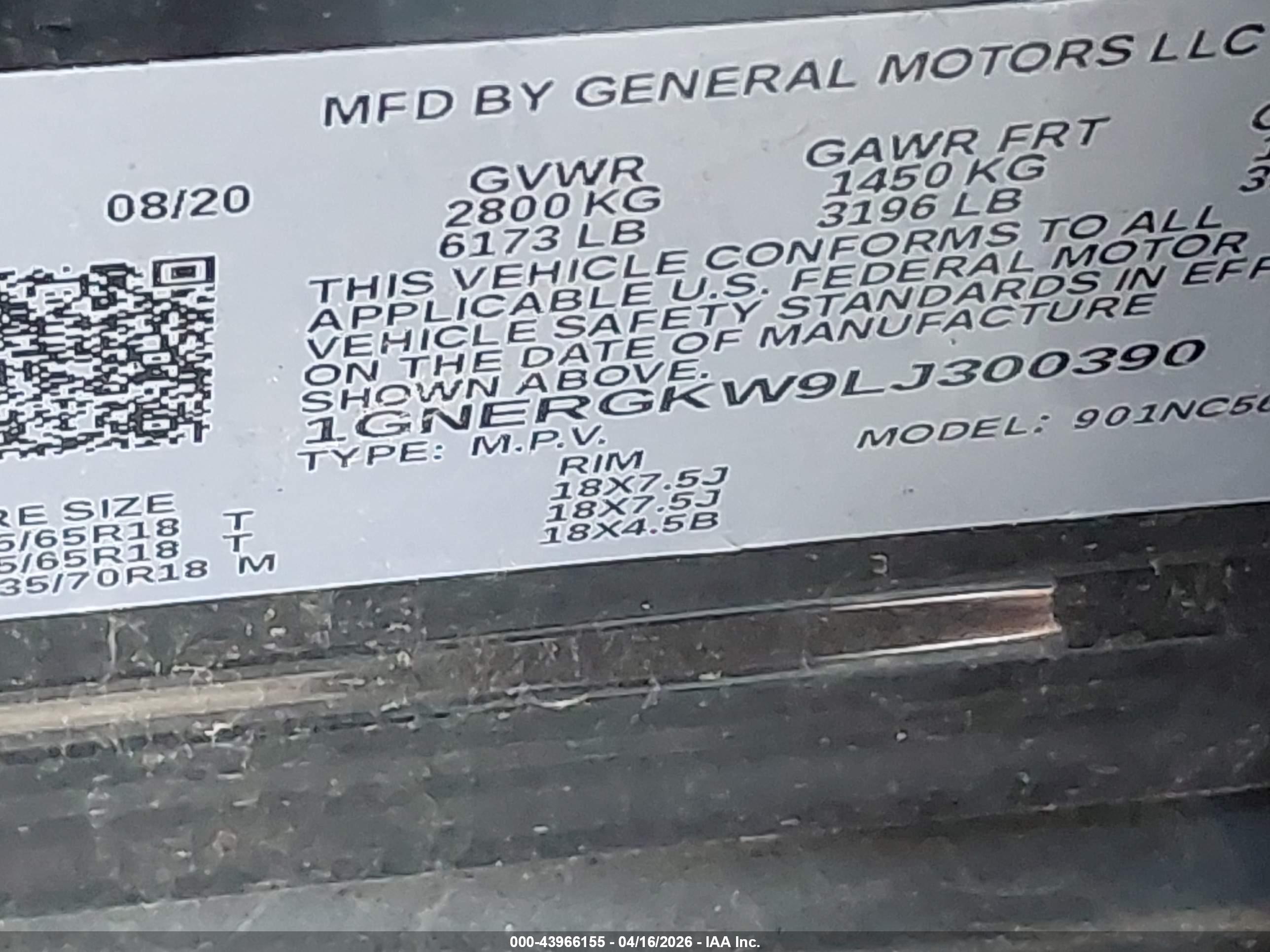 CHEVROLET TRAVERSE image 9