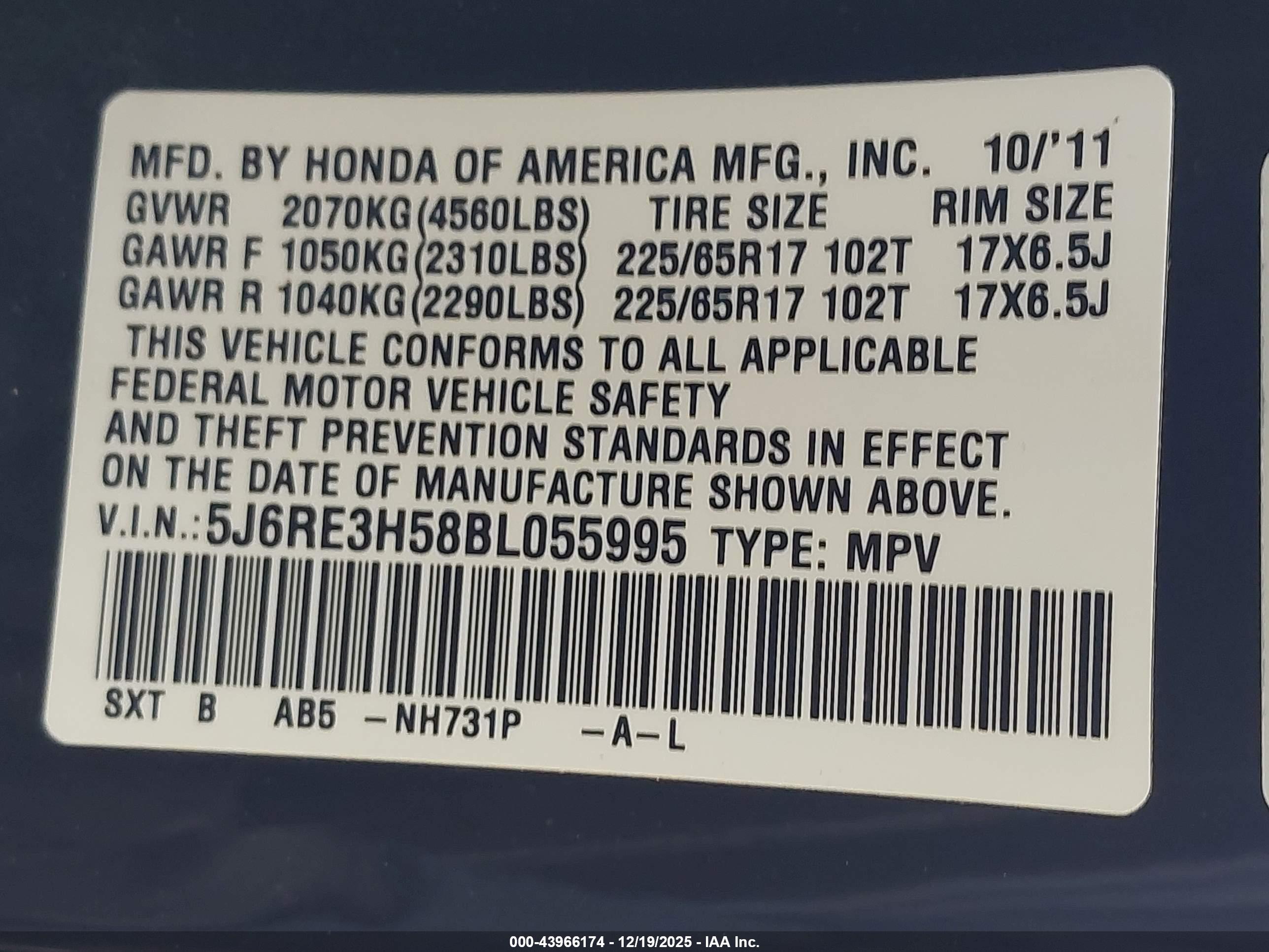 HONDA CR-V image 9