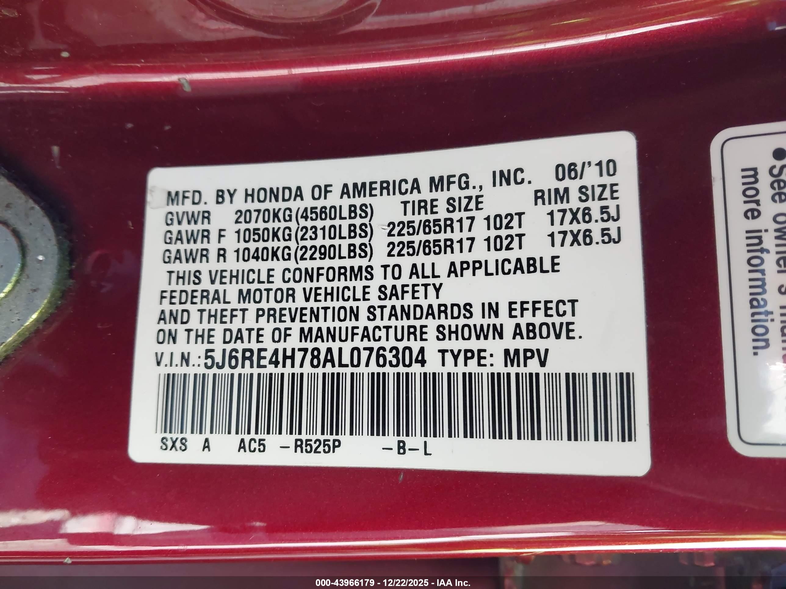 HONDA CR-V image 9