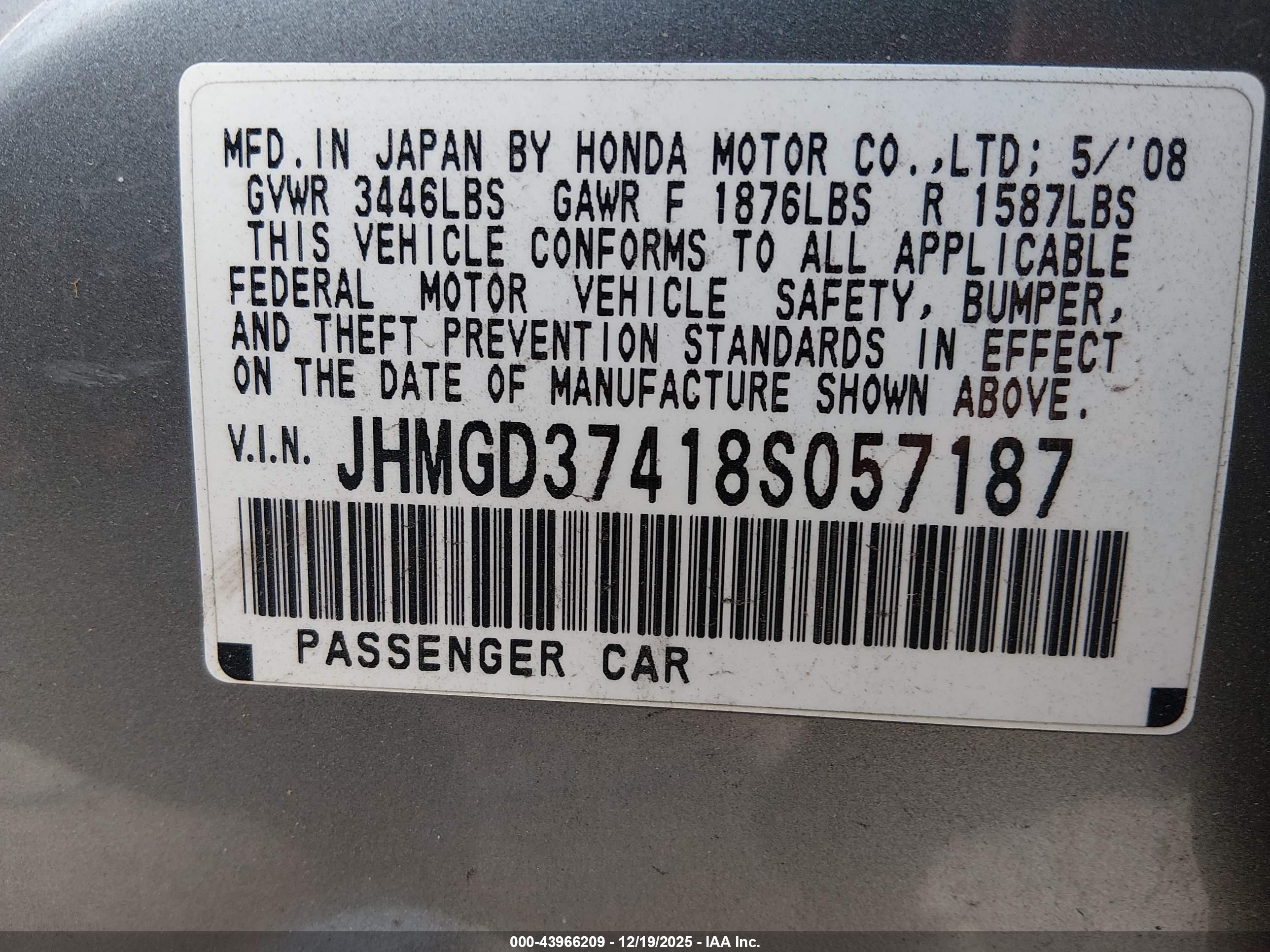 HONDA FIT image 9
