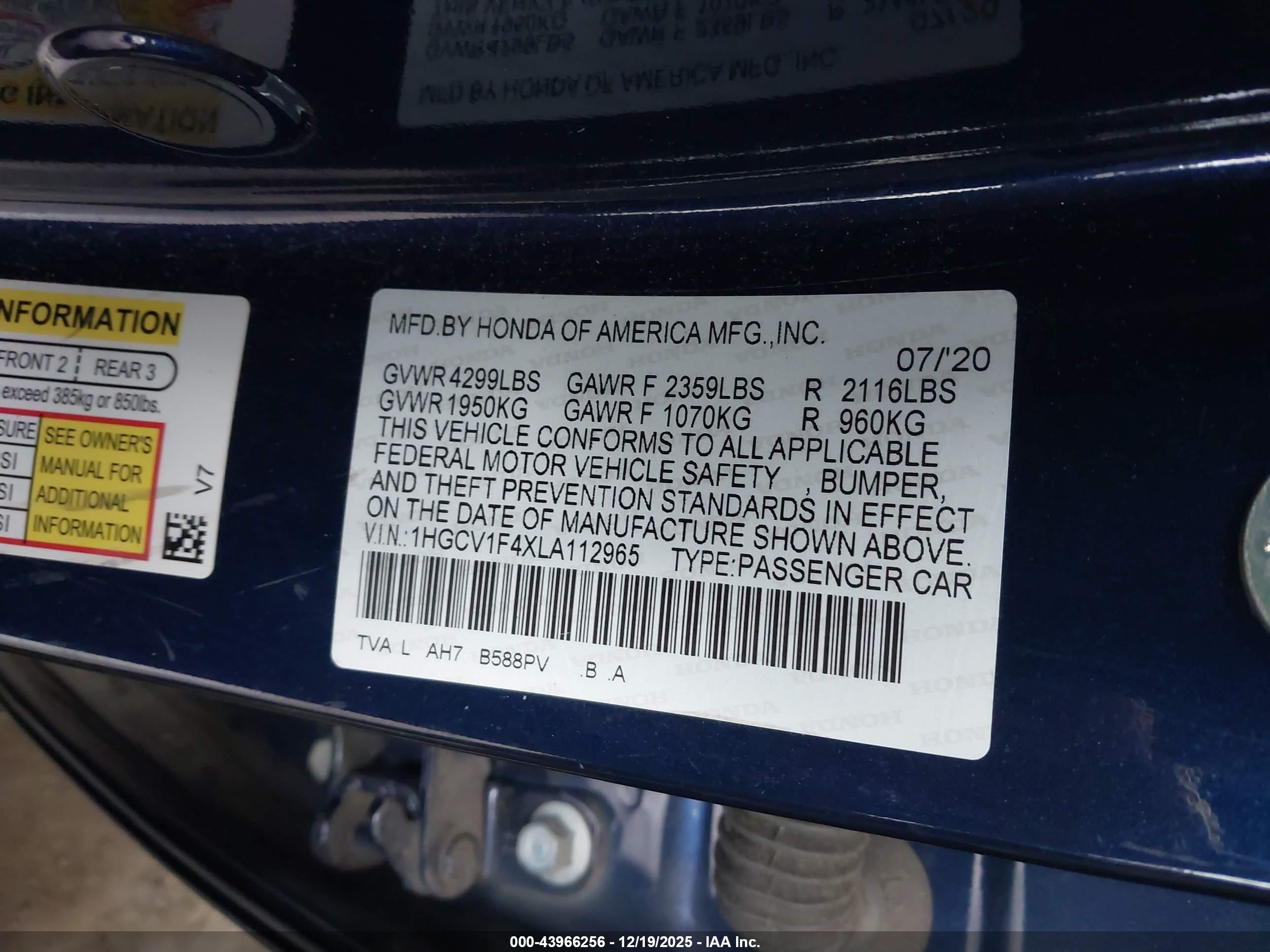HONDA ACCORD image 9