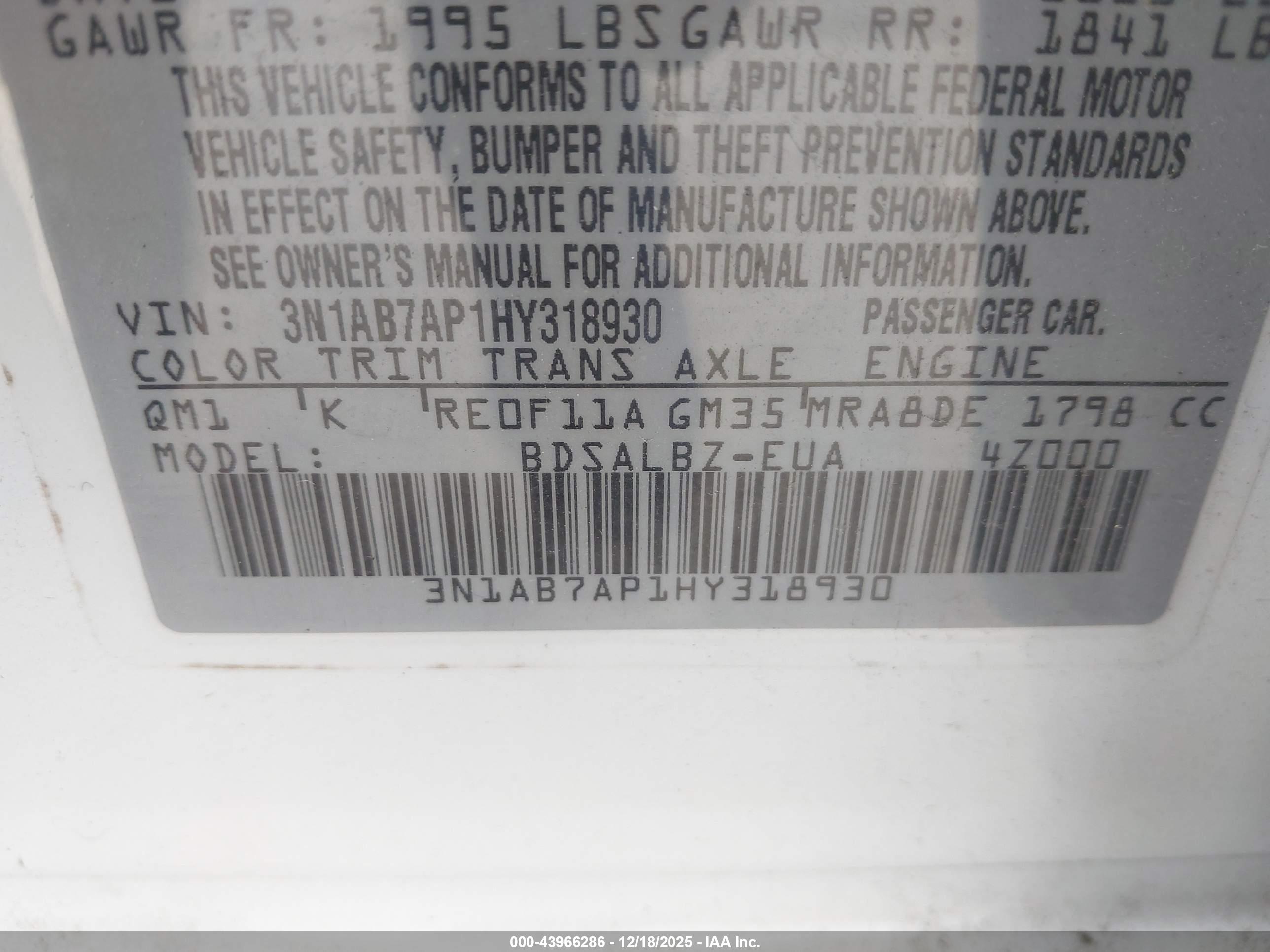 NISSAN SENTRA image 9