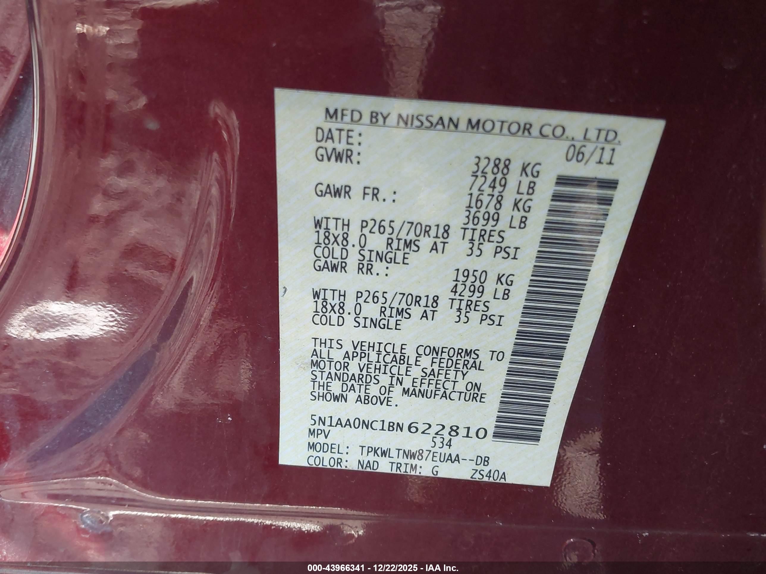 NISSAN ARMADA image 9