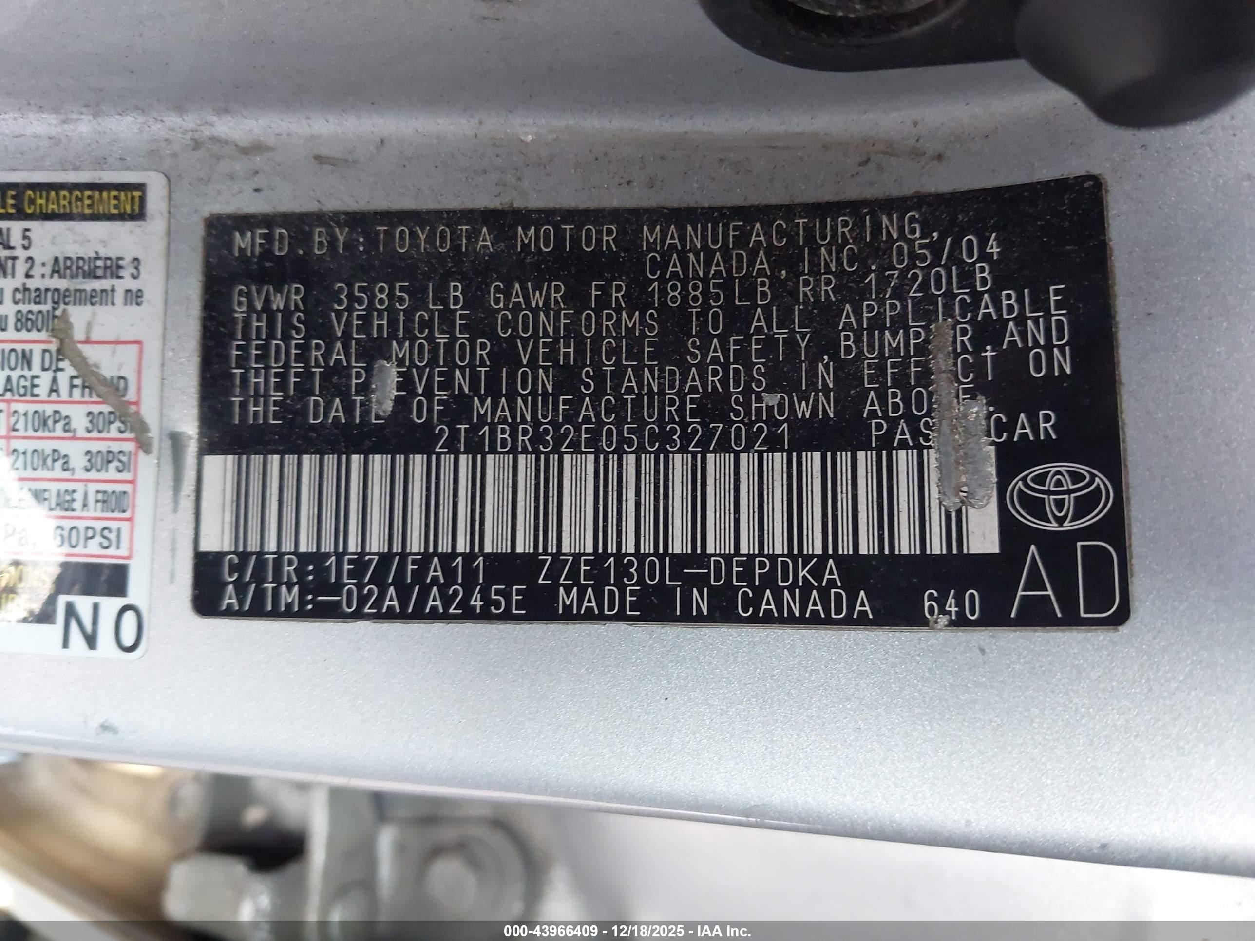 TOYOTA COROLLA image 9
