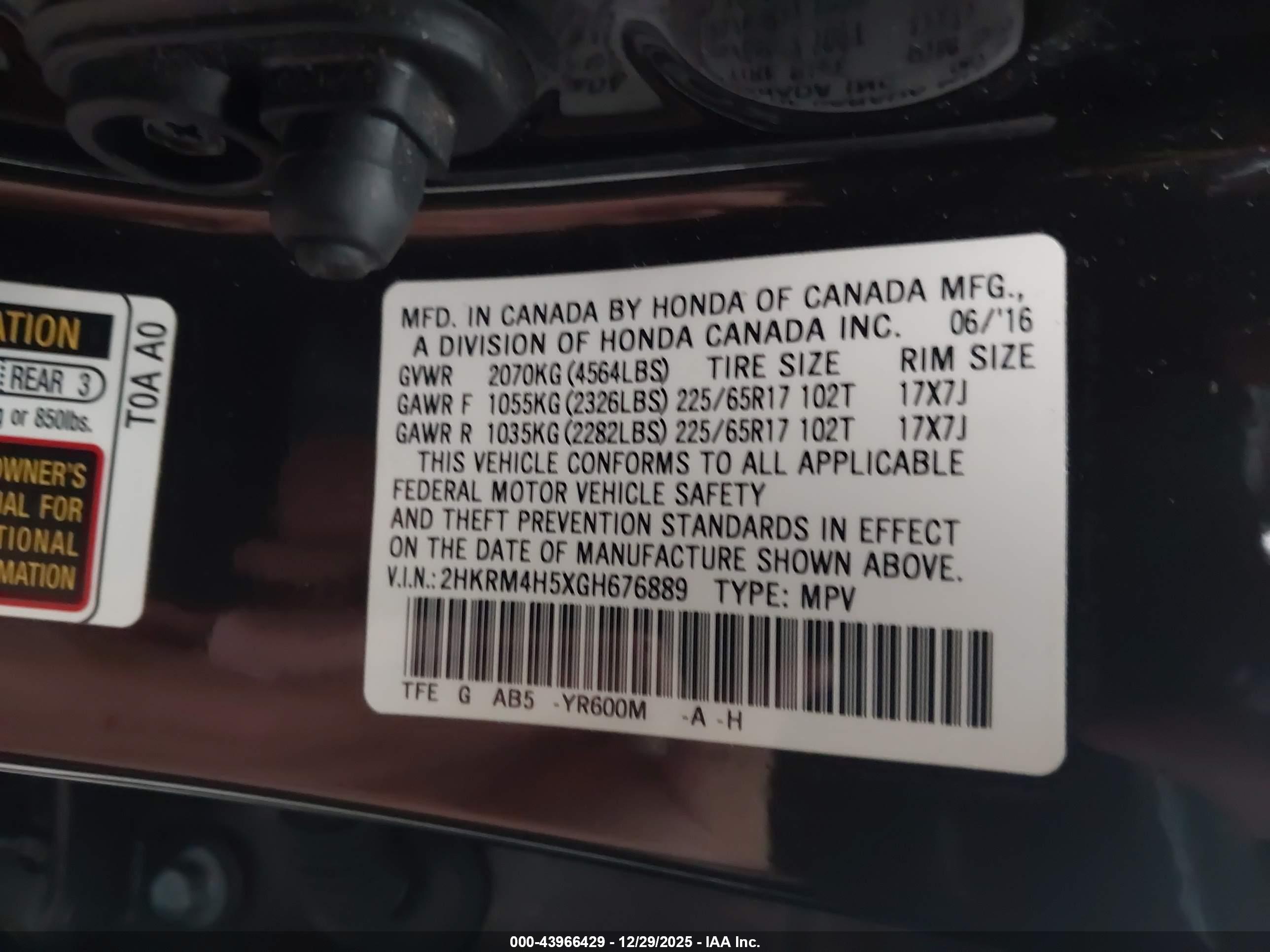 HONDA CR-V image 9