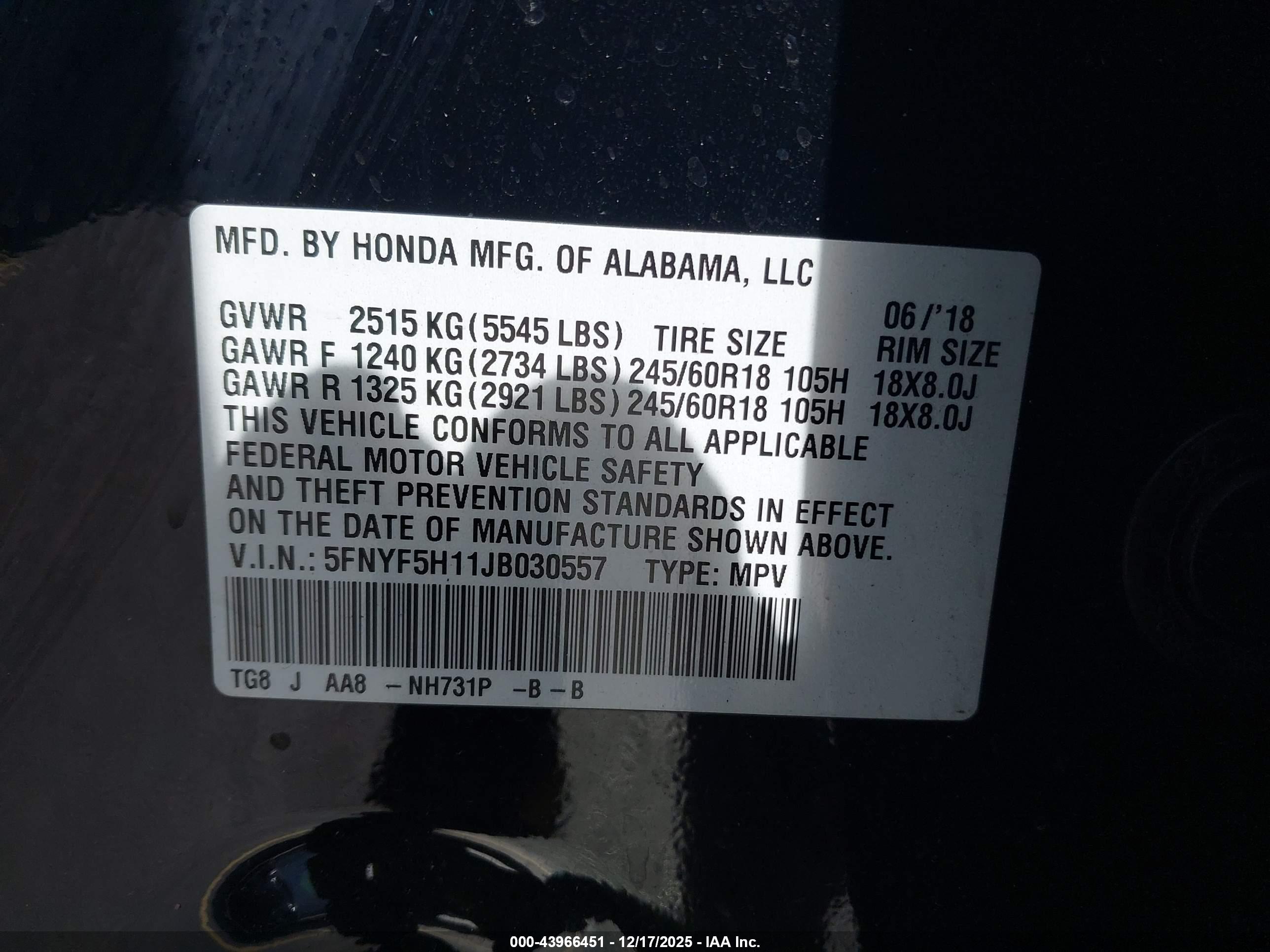 HONDA PILOT image 9