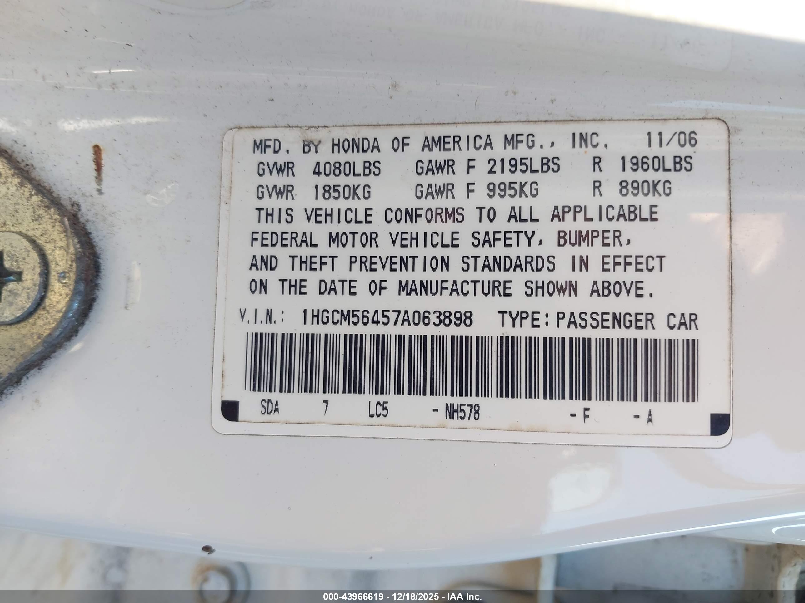 HONDA ACCORD image 9