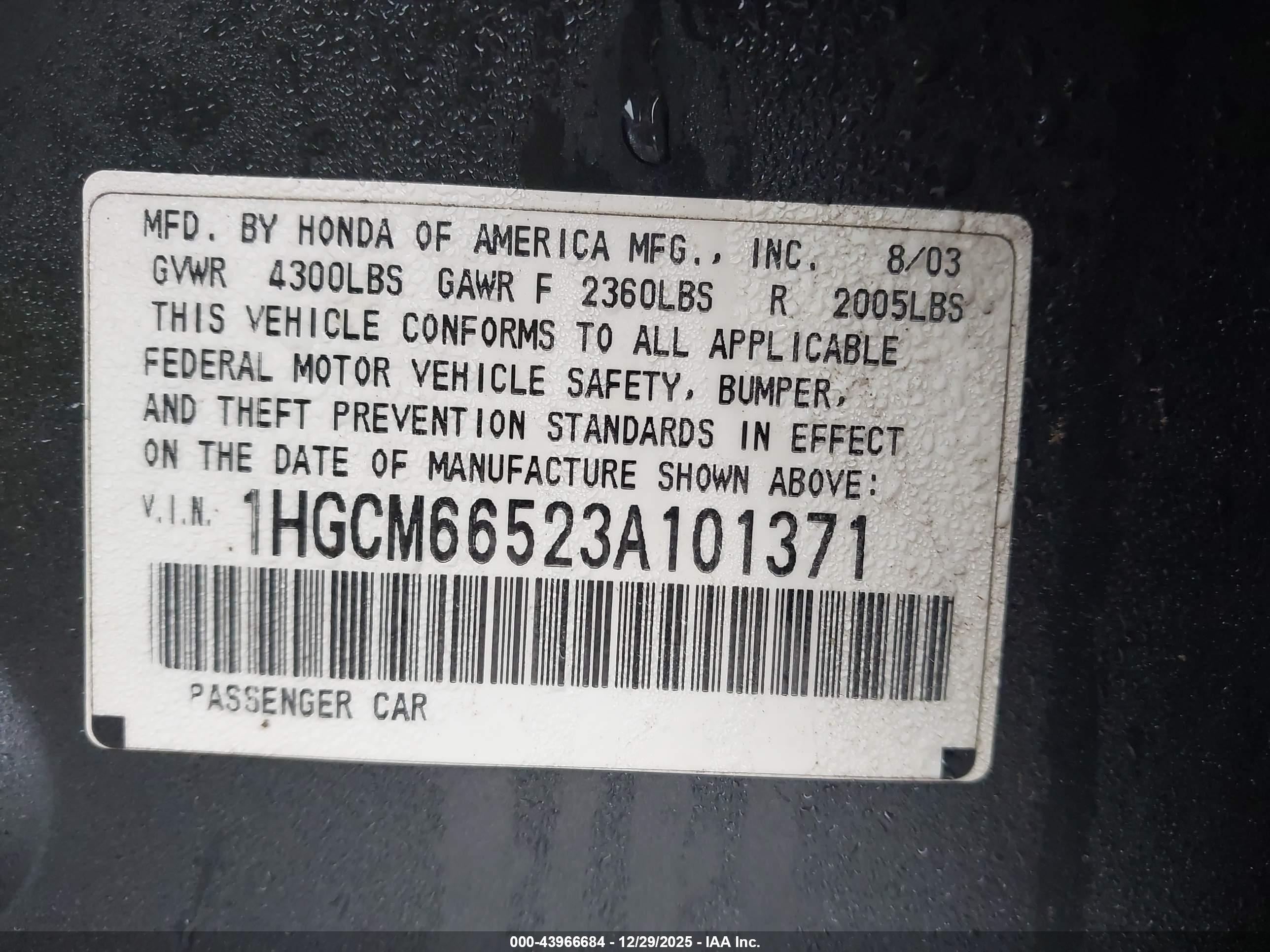 HONDA ACCORD image 9