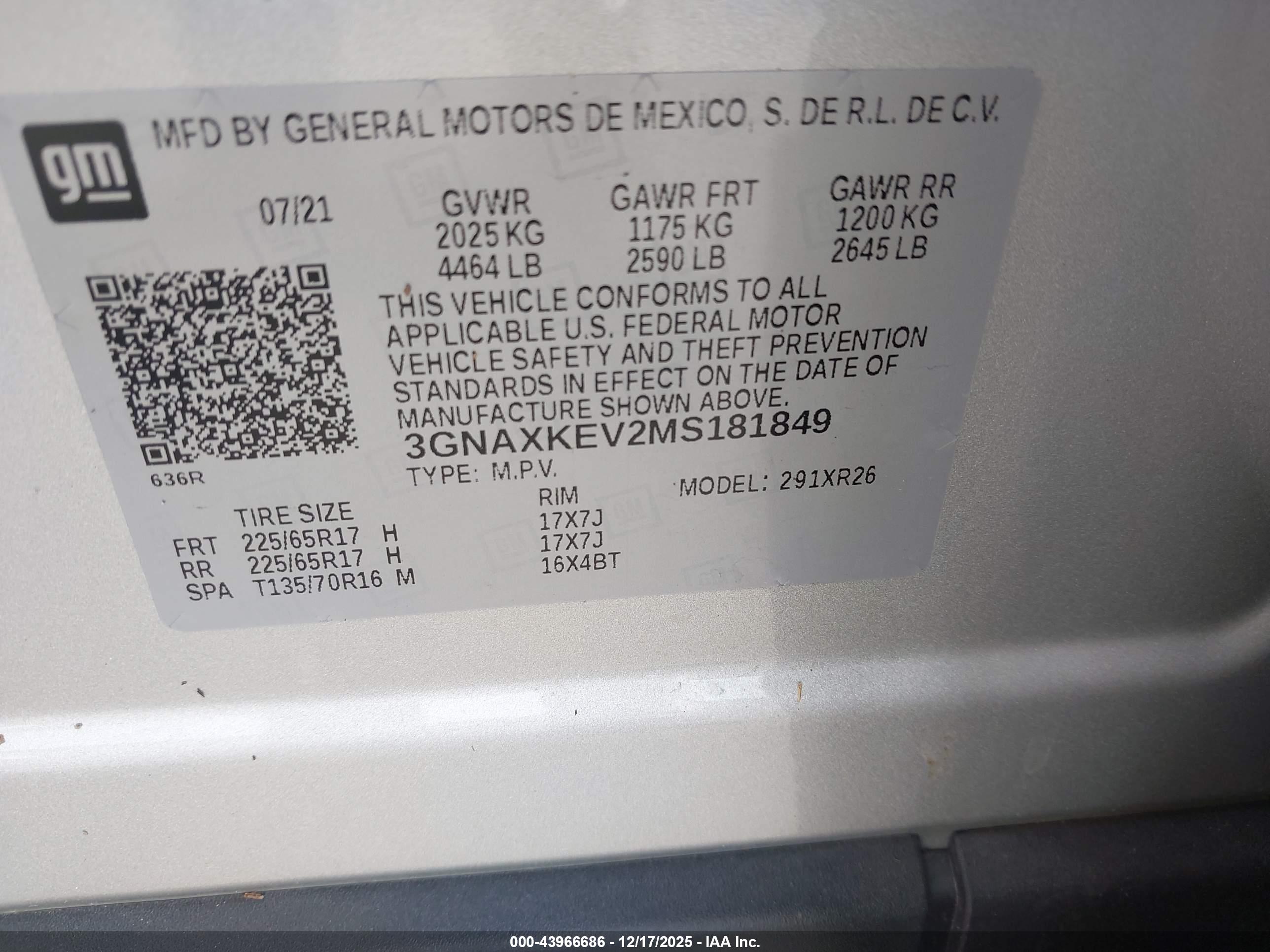 CHEVROLET EQUINOX image 9