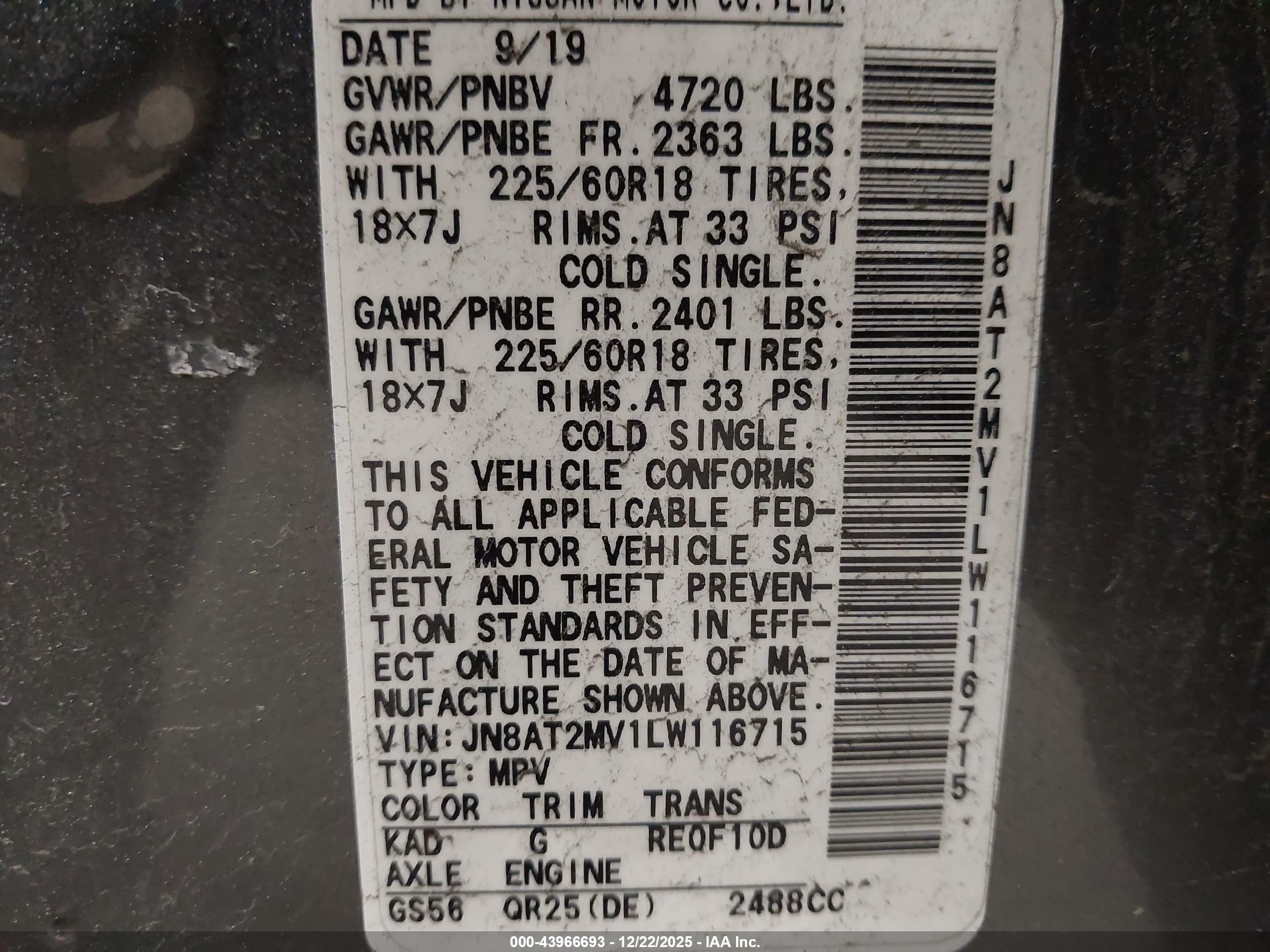 NISSAN ROGUE image 9