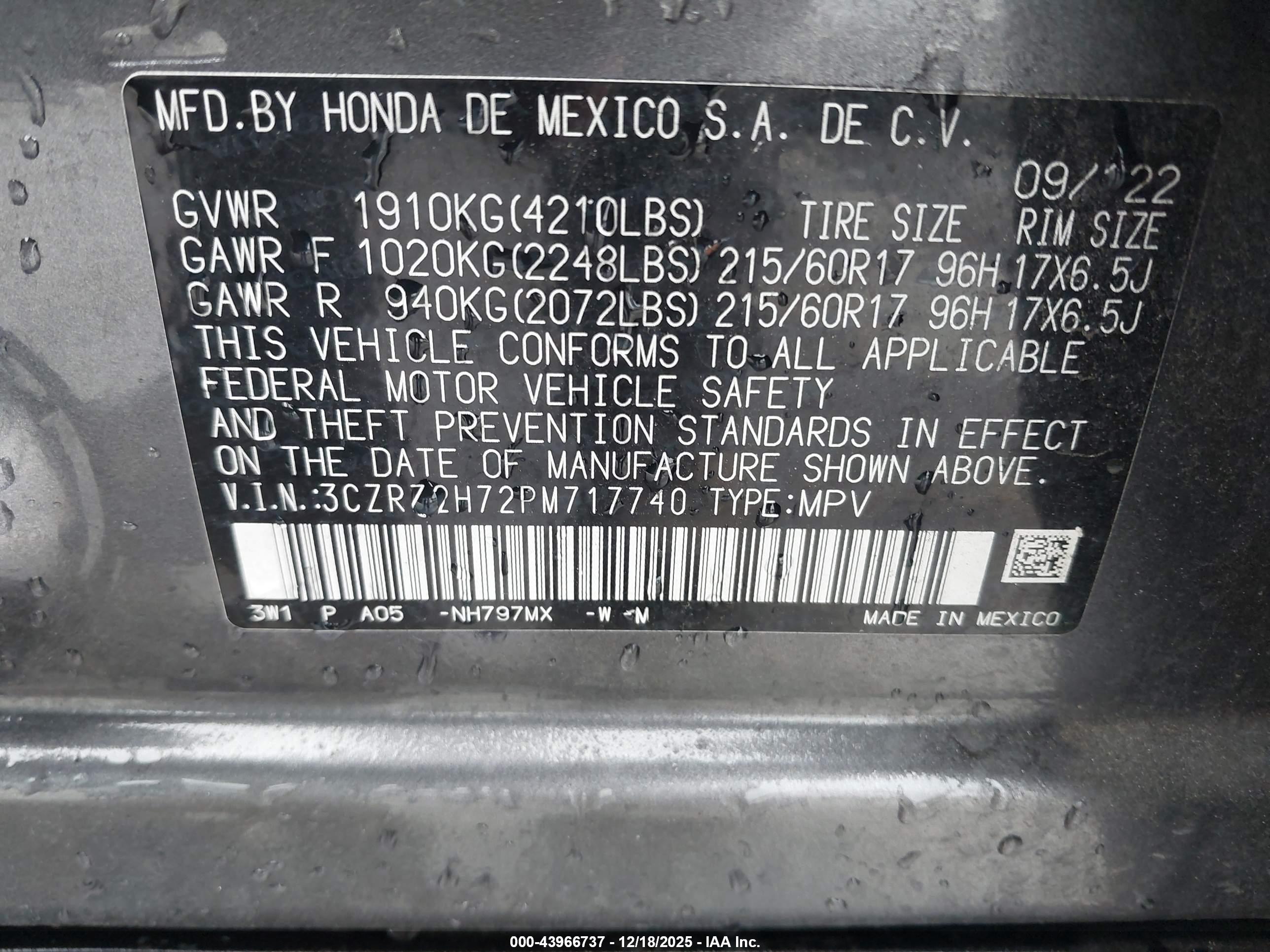 HONDA HR-V image 9