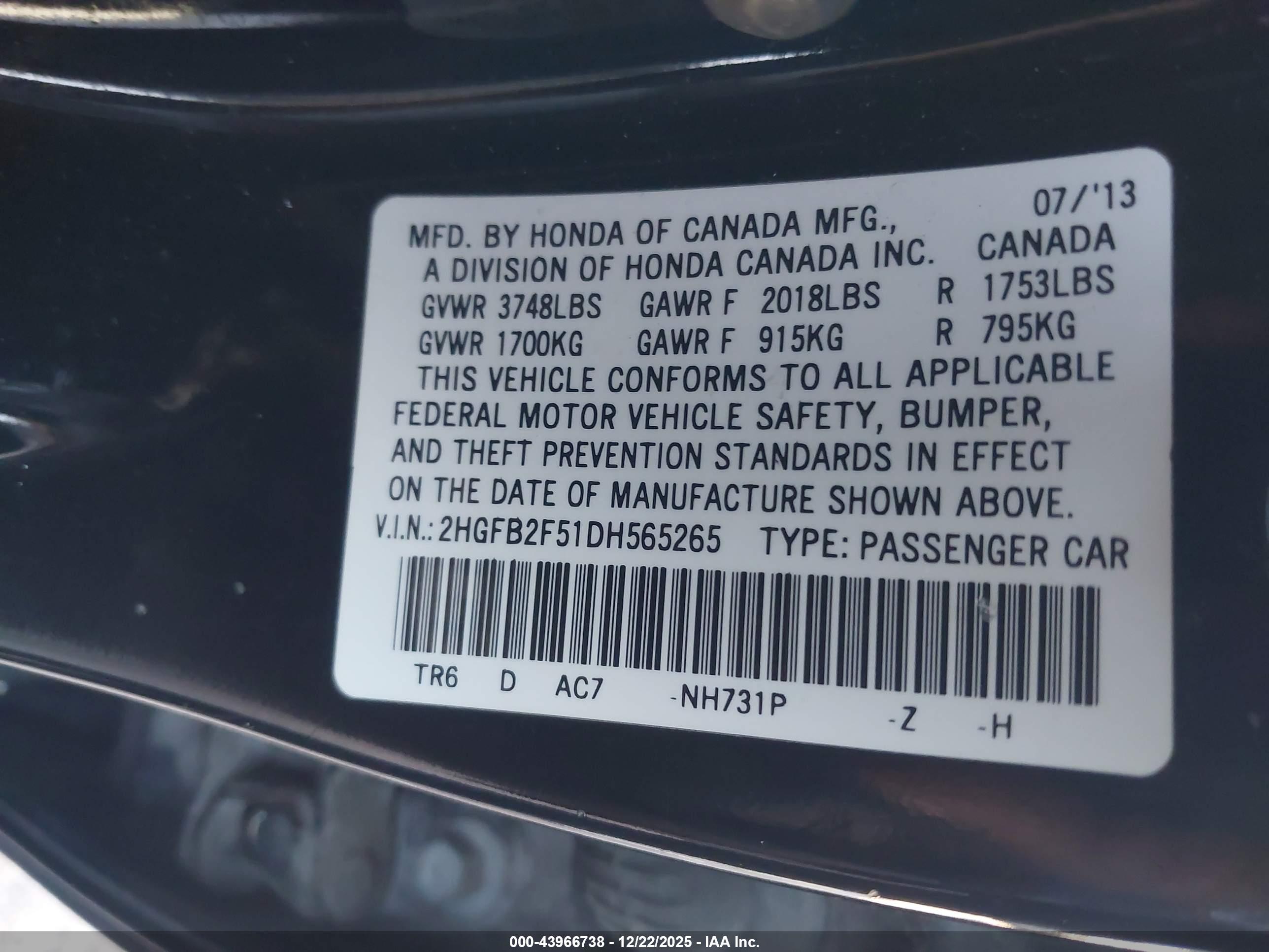 HONDA CIVIC image 9