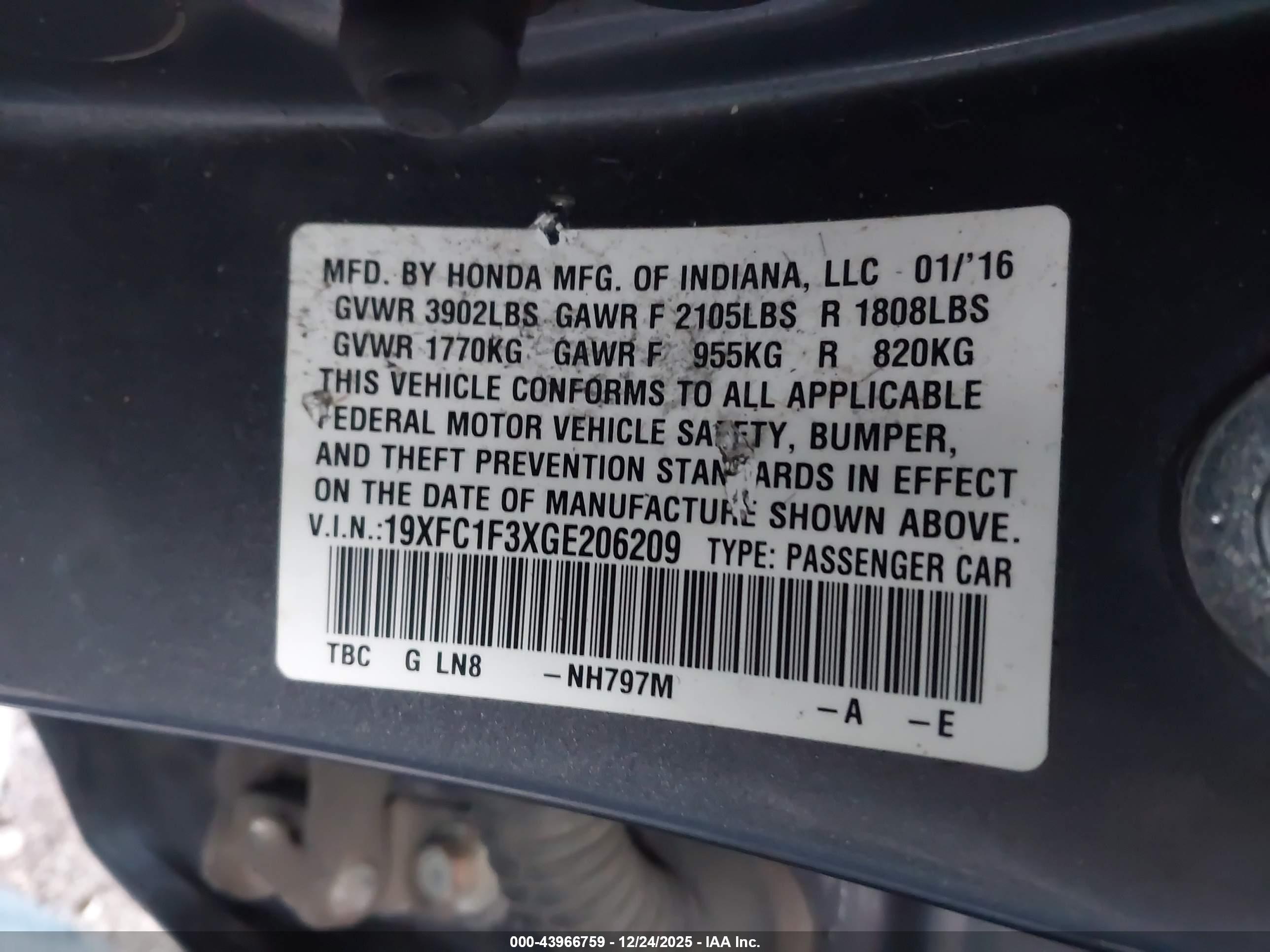 HONDA CIVIC image 9