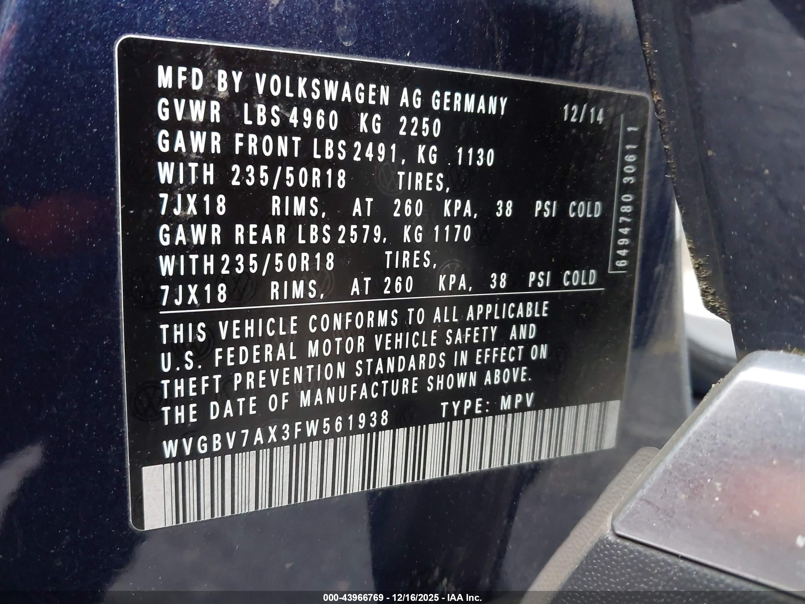 VOLKSWAGEN TIGUAN image 9