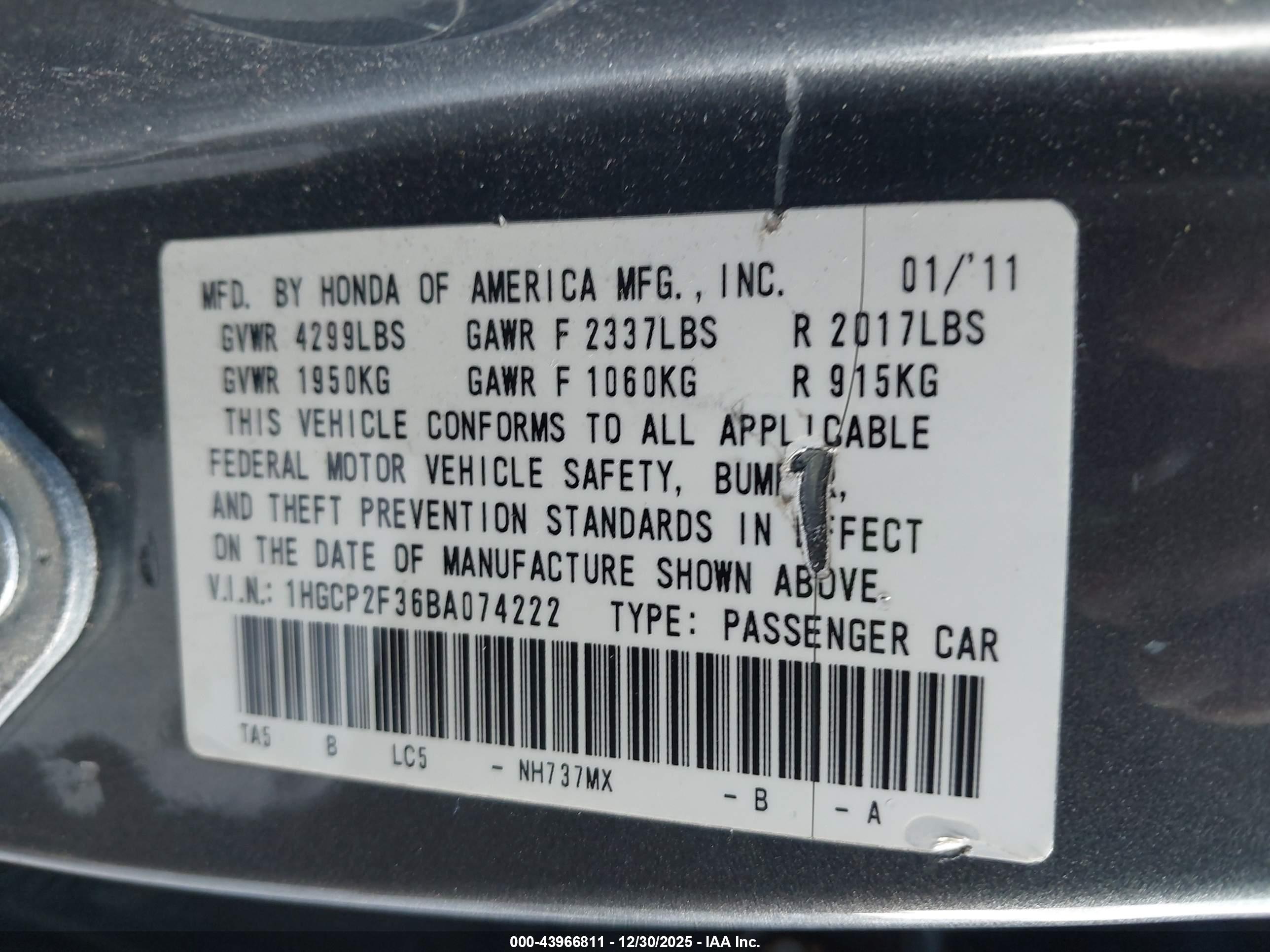 HONDA ACCORD image 9