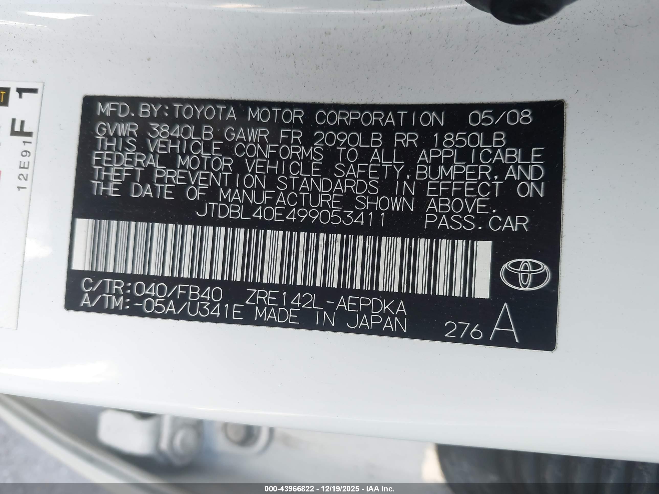 TOYOTA COROLLA image 9