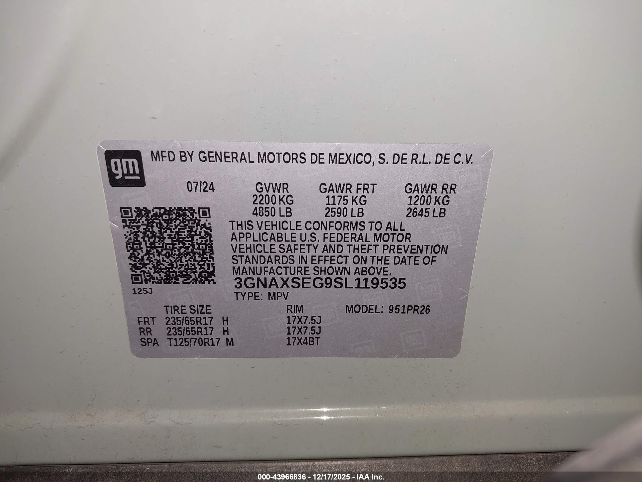 CHEVROLET EQUINOX image 9