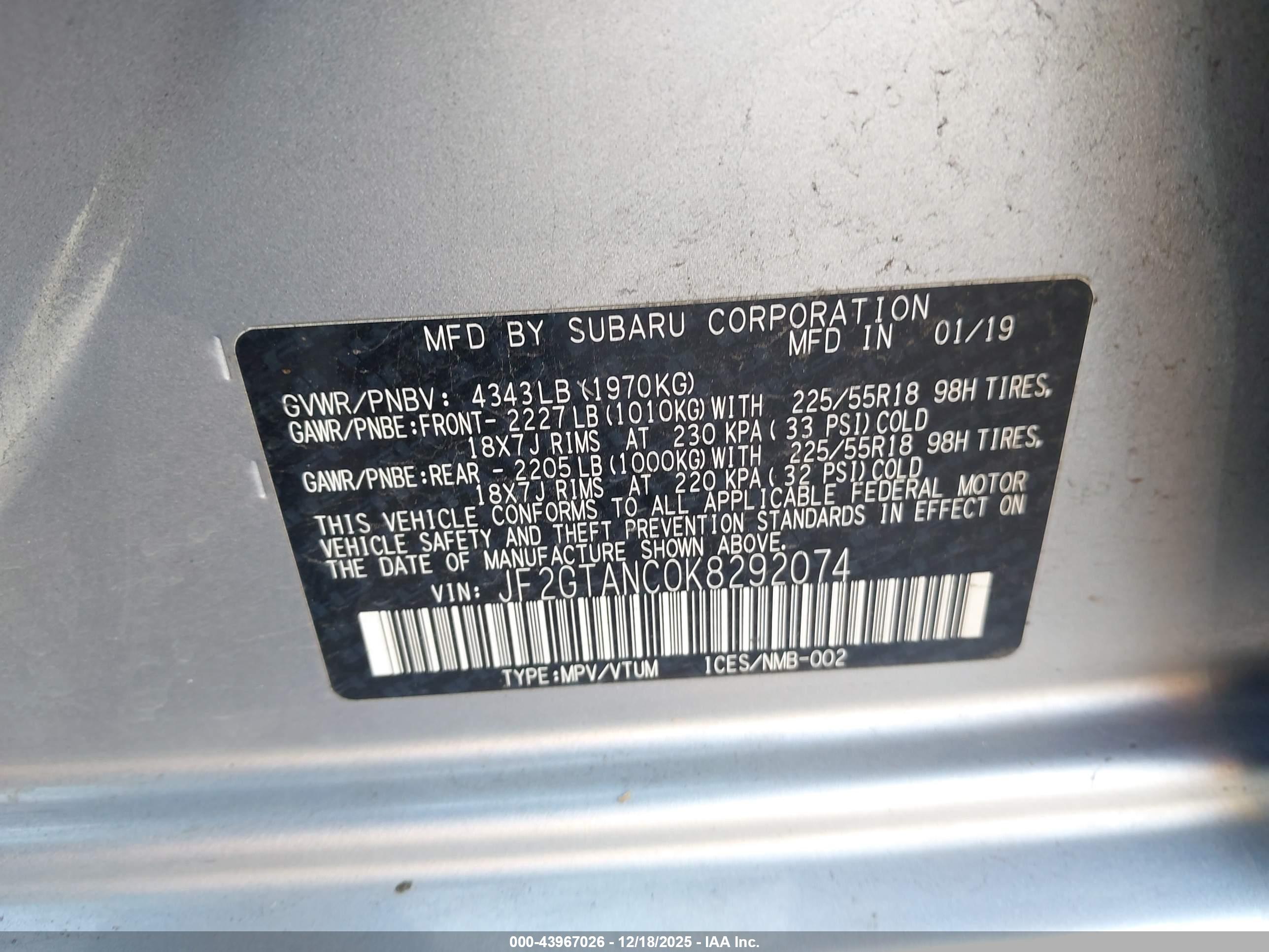 SUBARU CROSSTREK image 9
