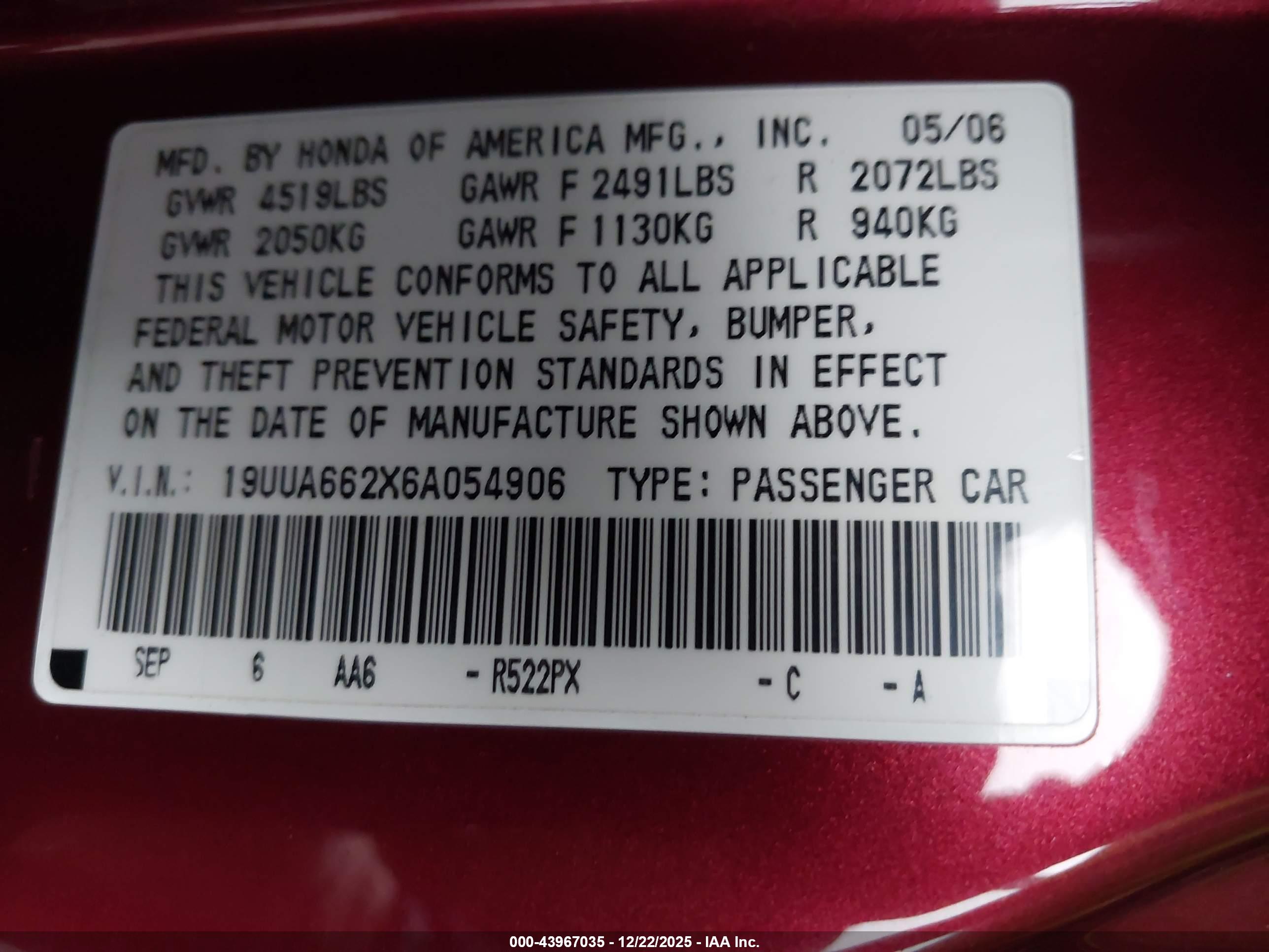 ACURA TL image 9