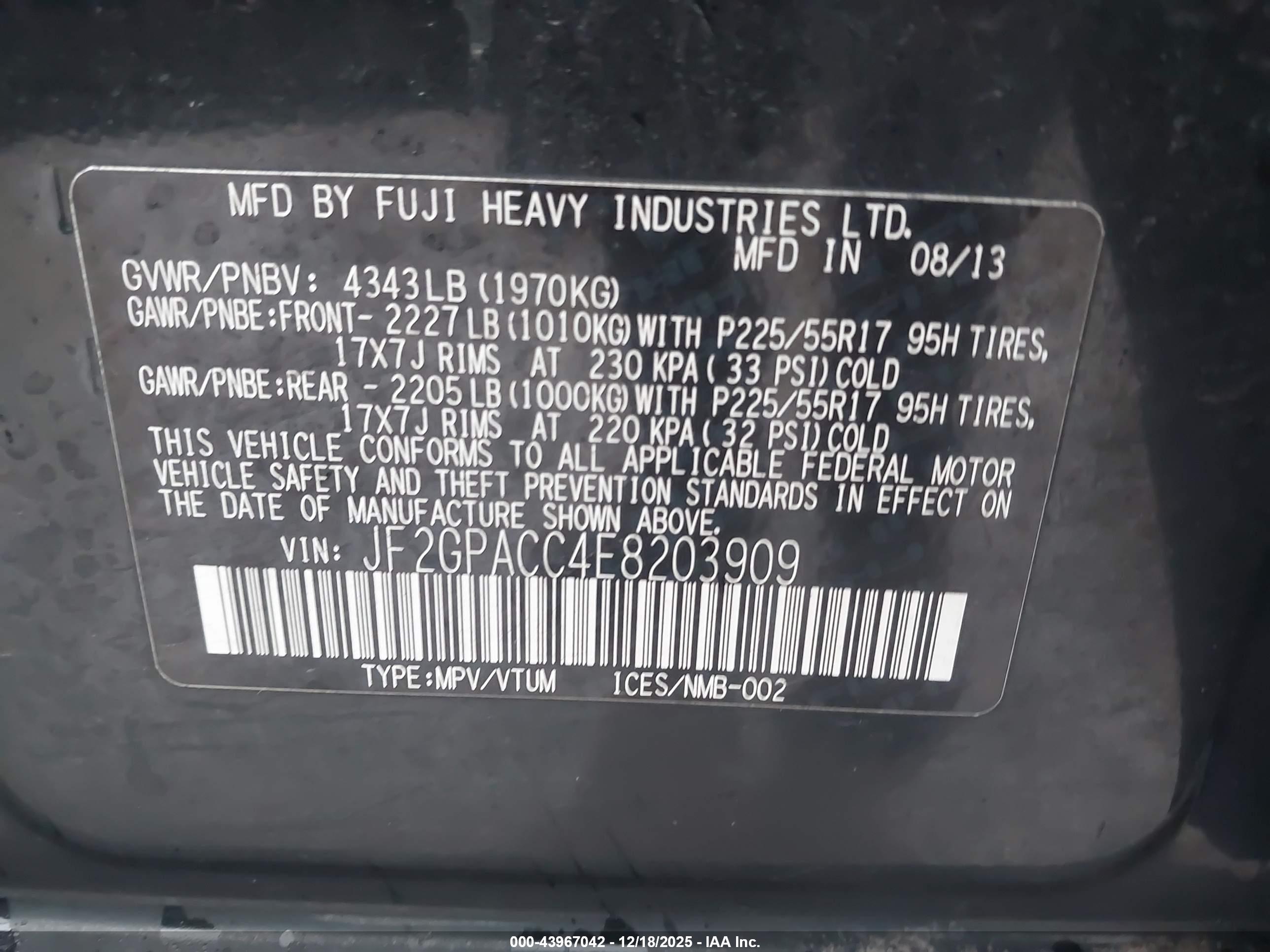 SUBARU XV image 9