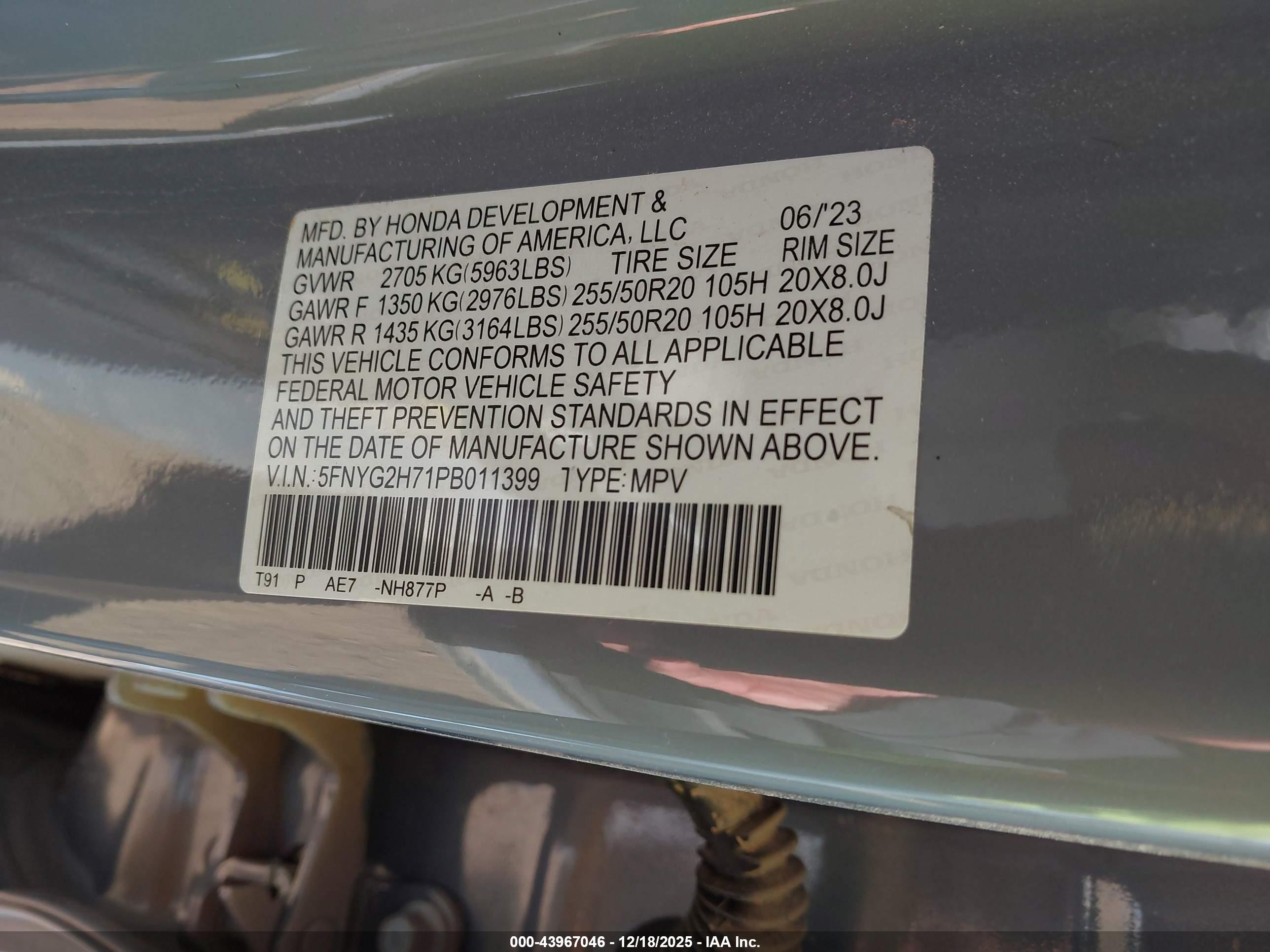 HONDA PILOT image 9