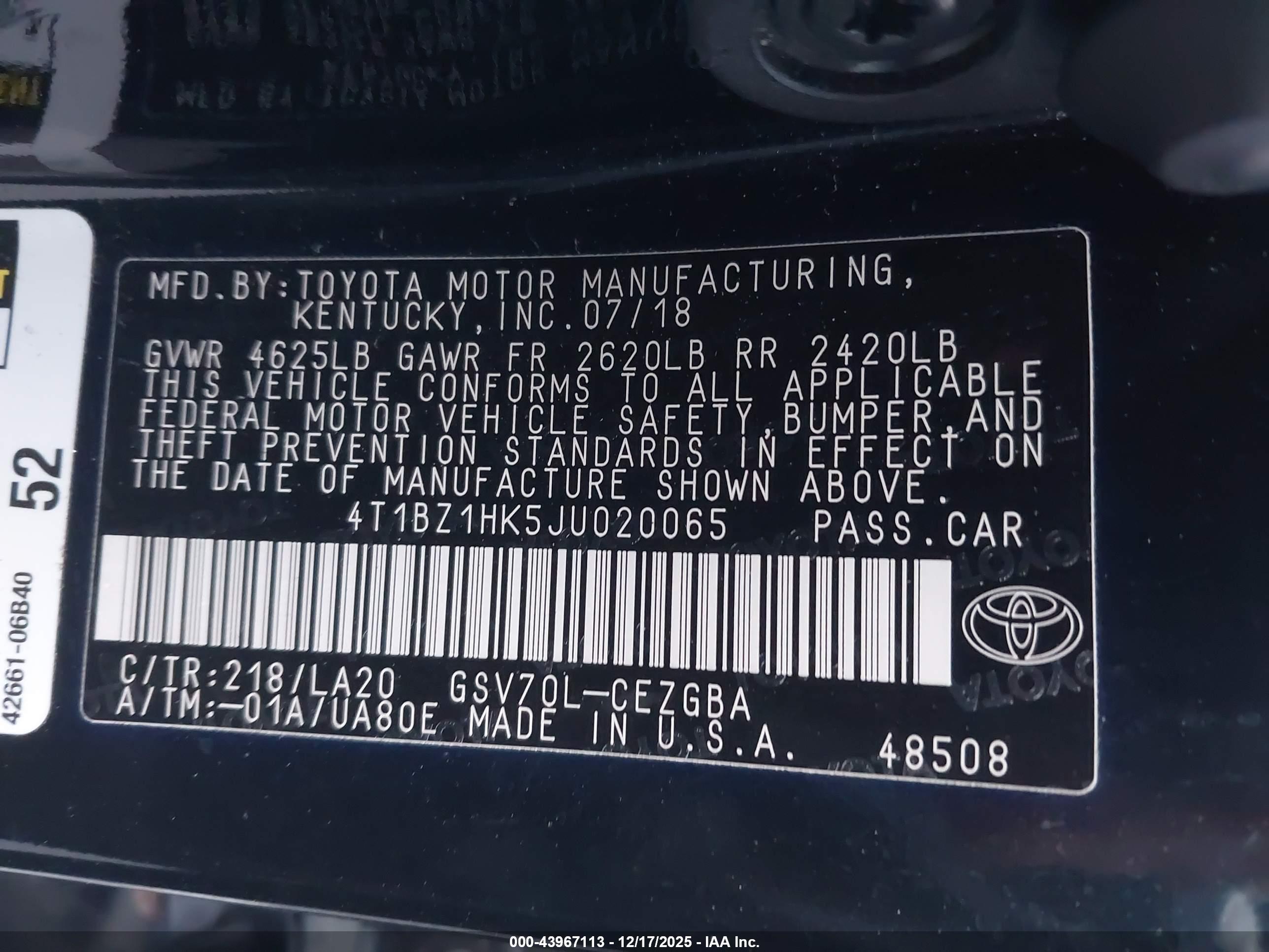 TOYOTA CAMRY image 9