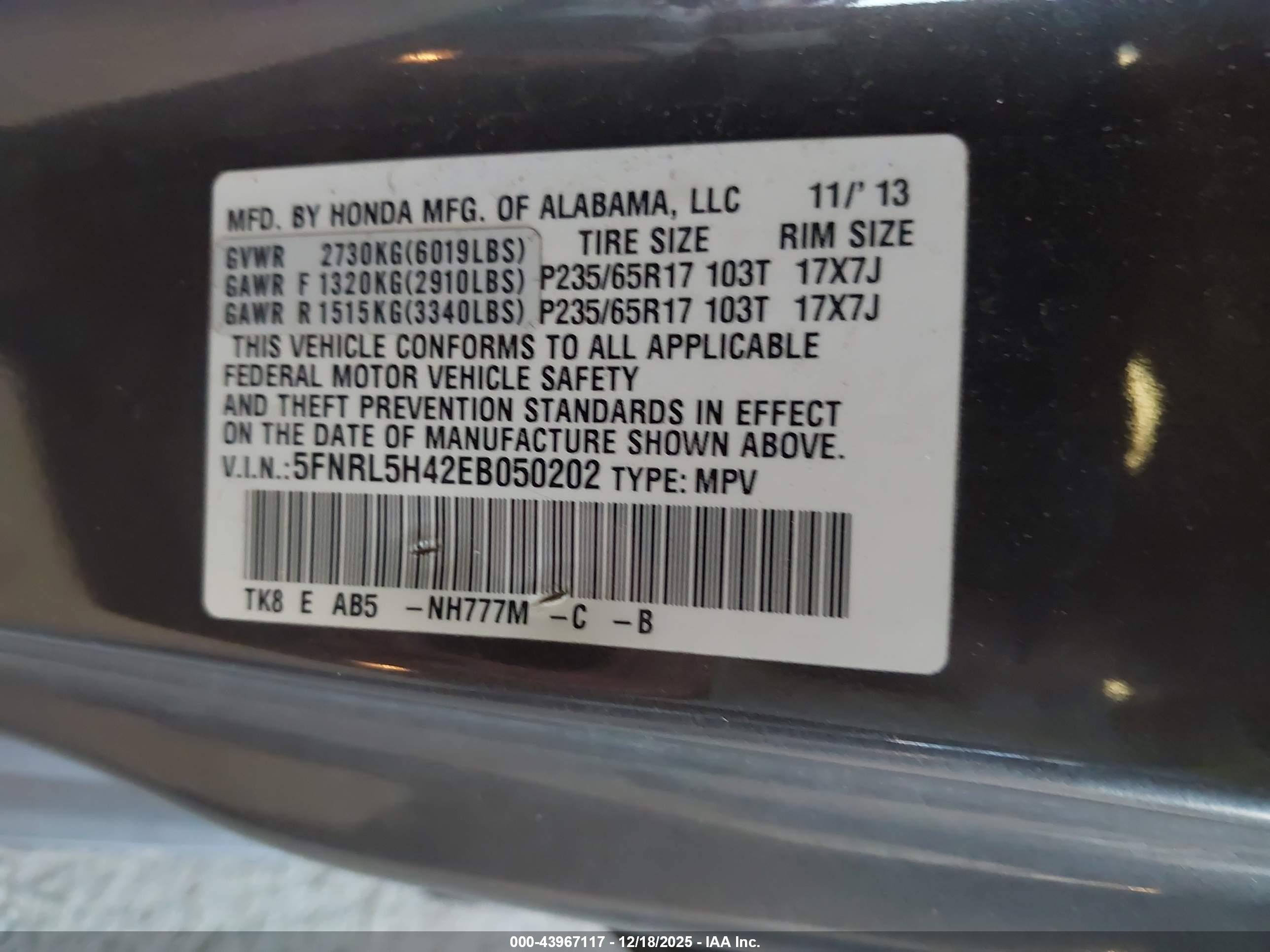 HONDA ODYSSEY image 9