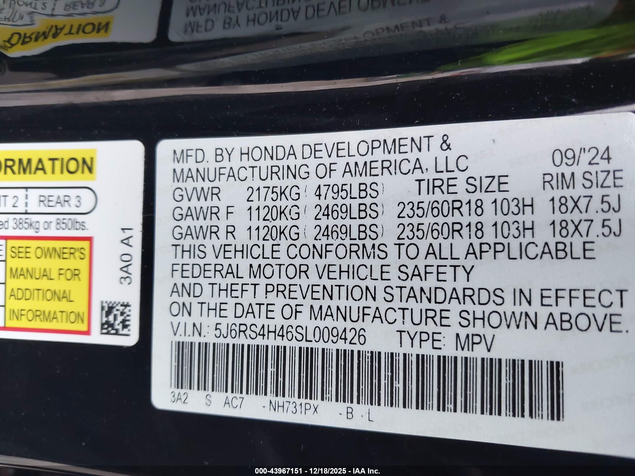 HONDA CR-V image 9