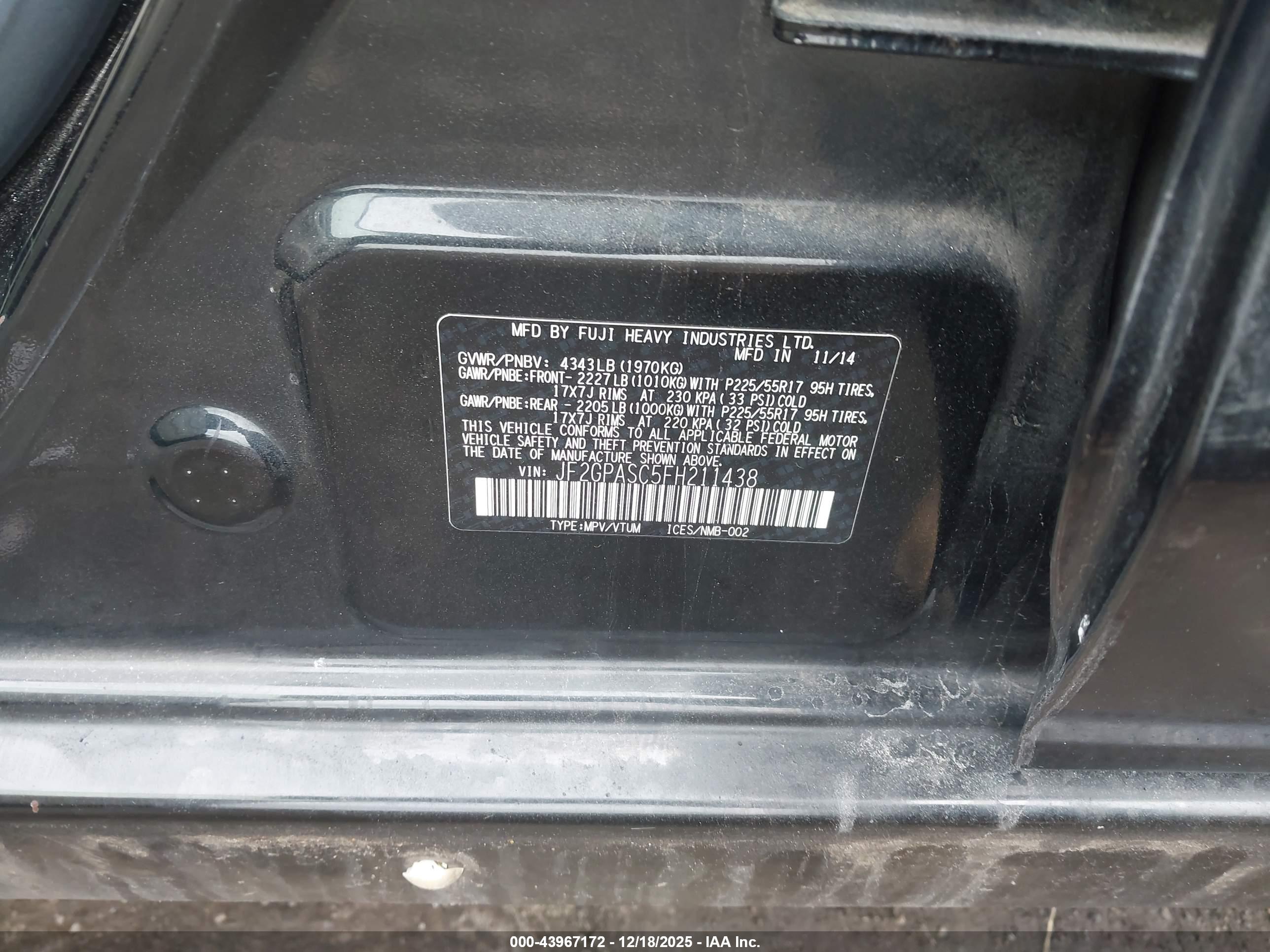 SUBARU XV image 9