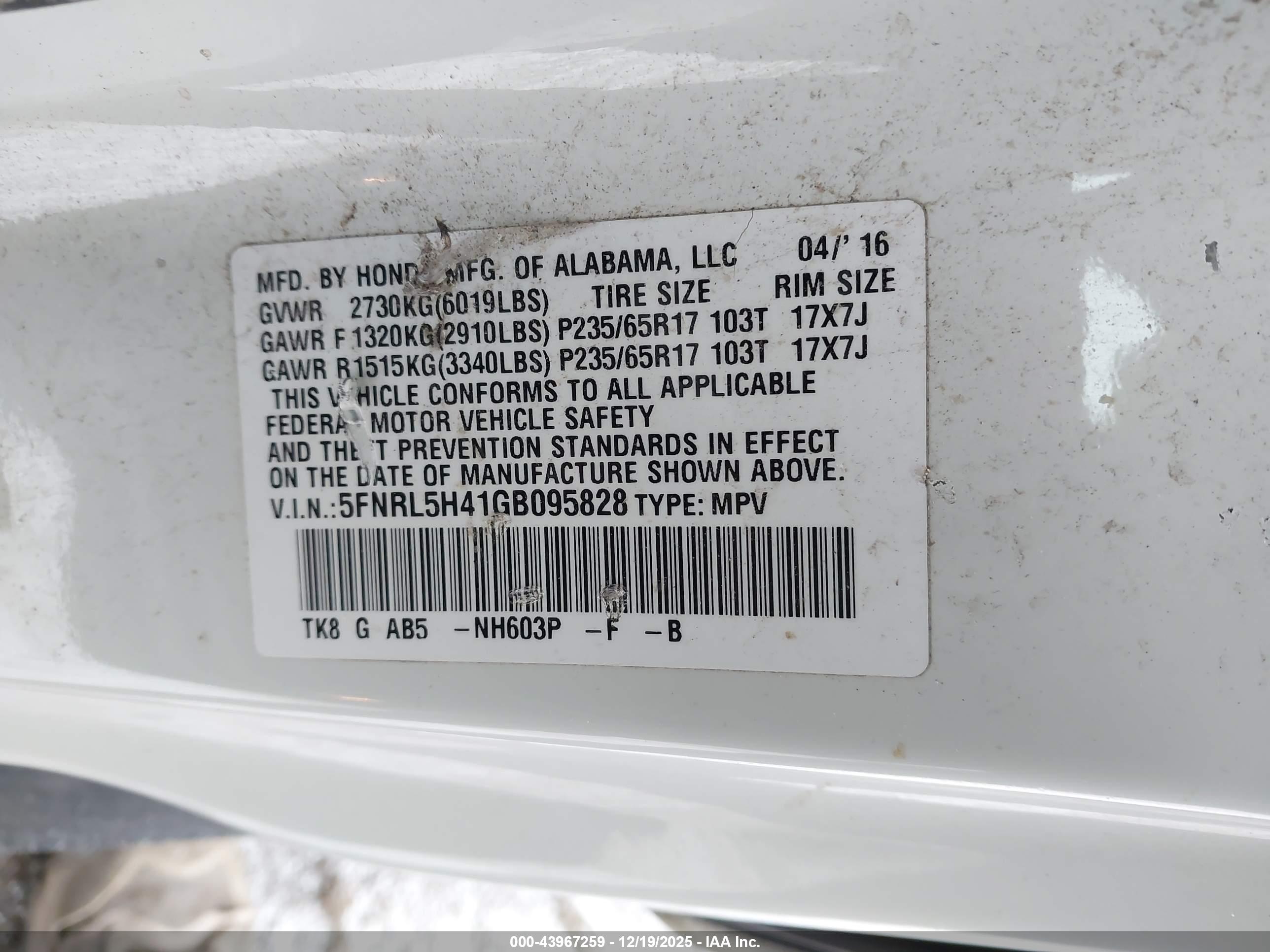 HONDA ODYSSEY image 9