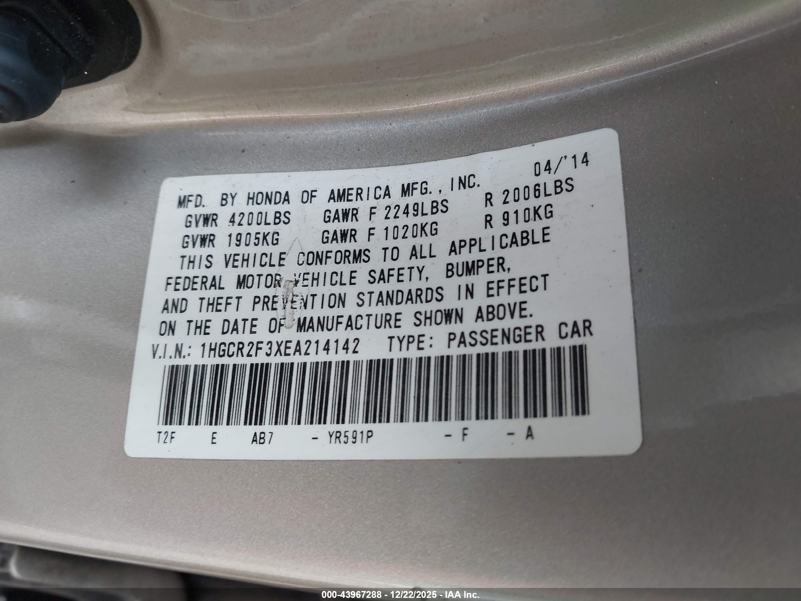 HONDA ACCORD image 9