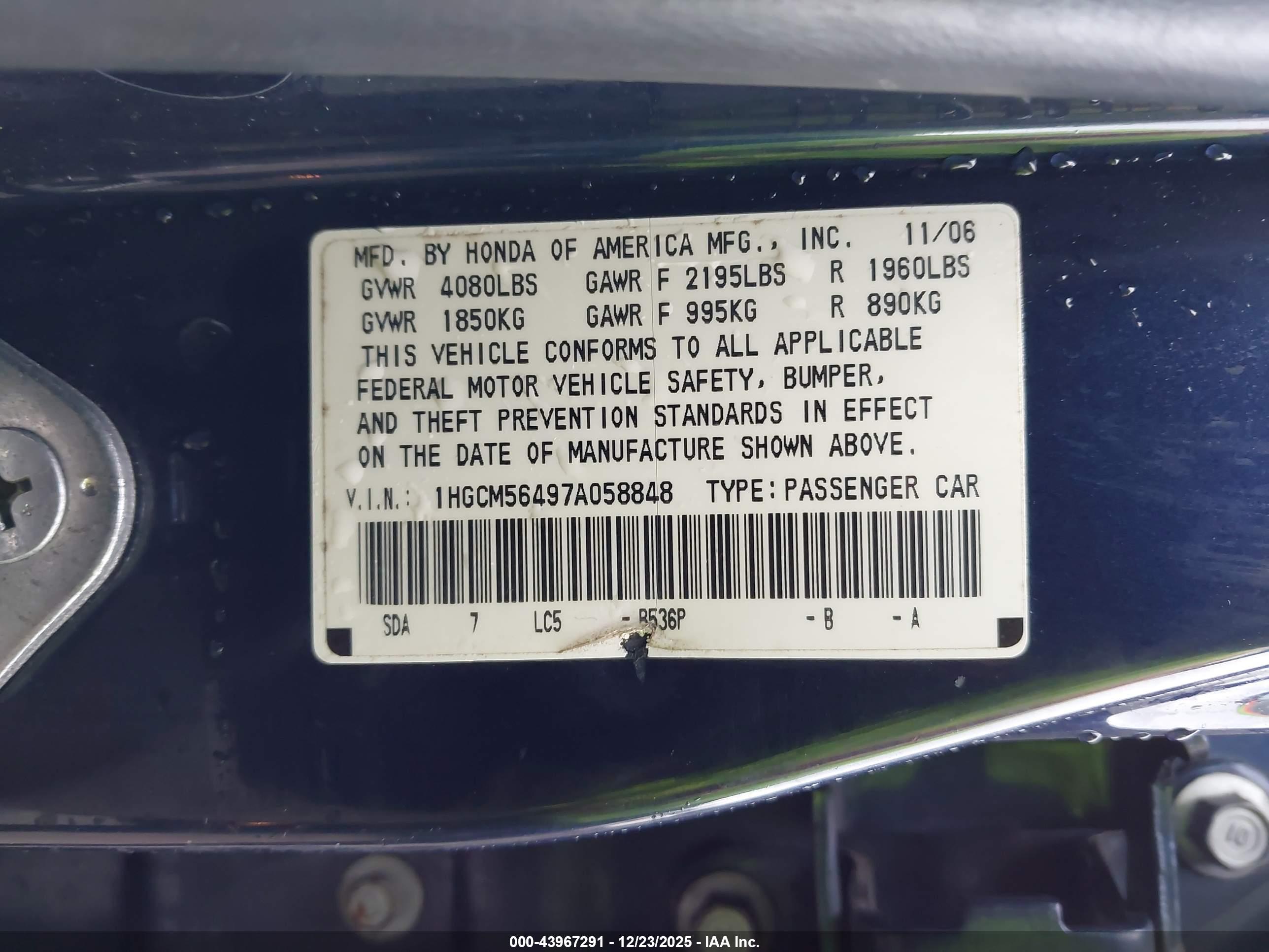 HONDA ACCORD image 9
