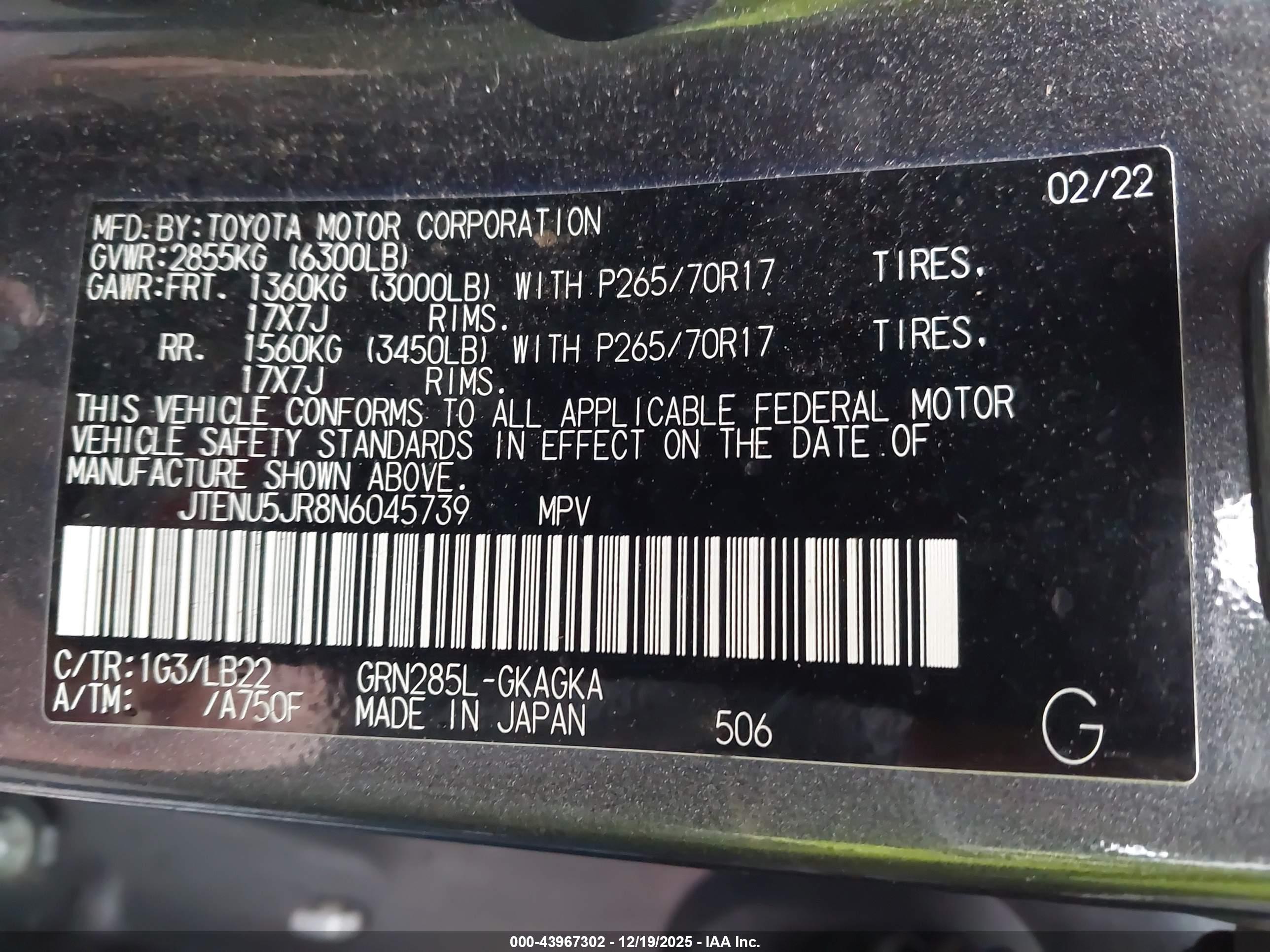 TOYOTA 4RUNNER image 9