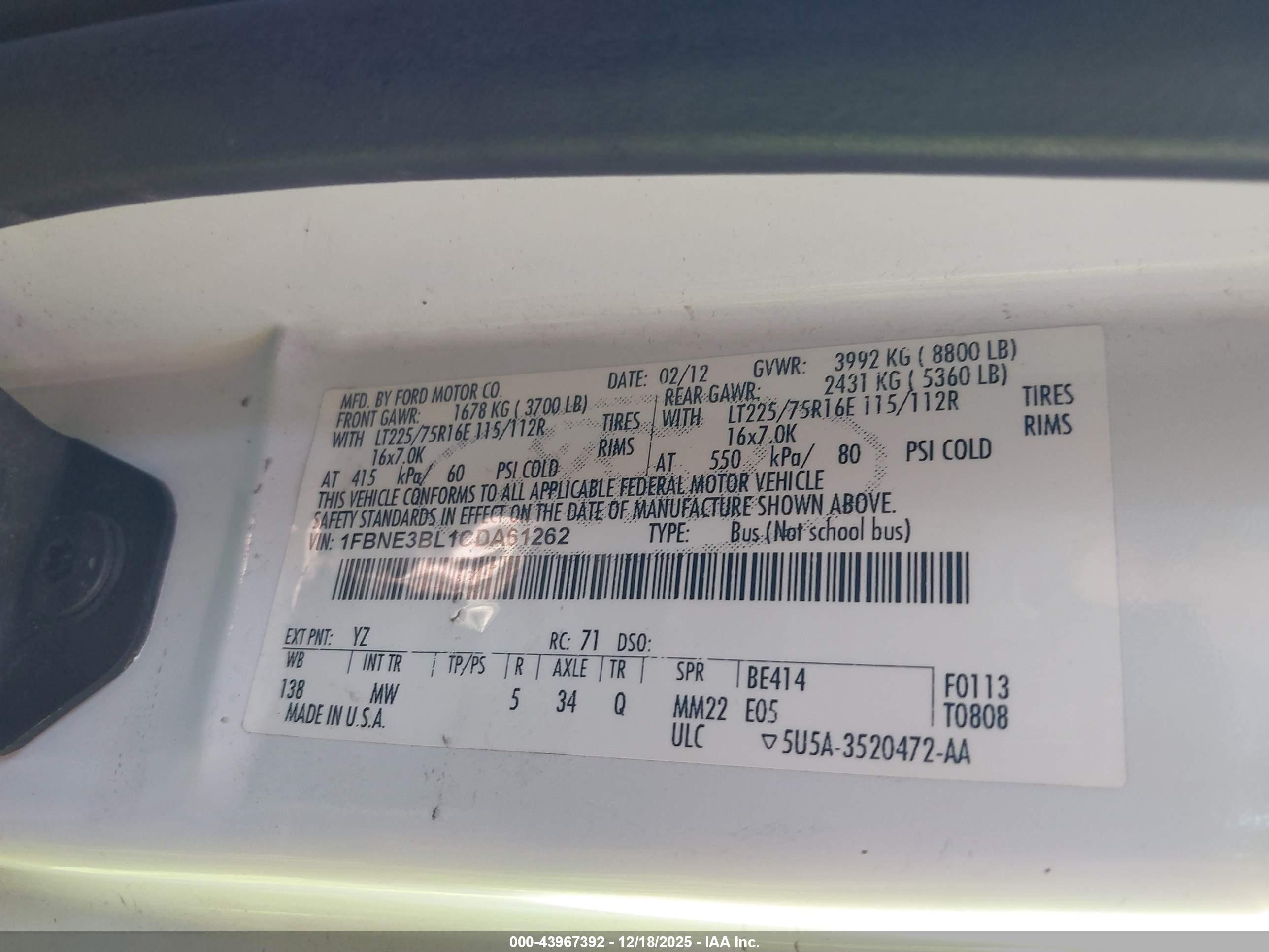 FORD E-350 image 9