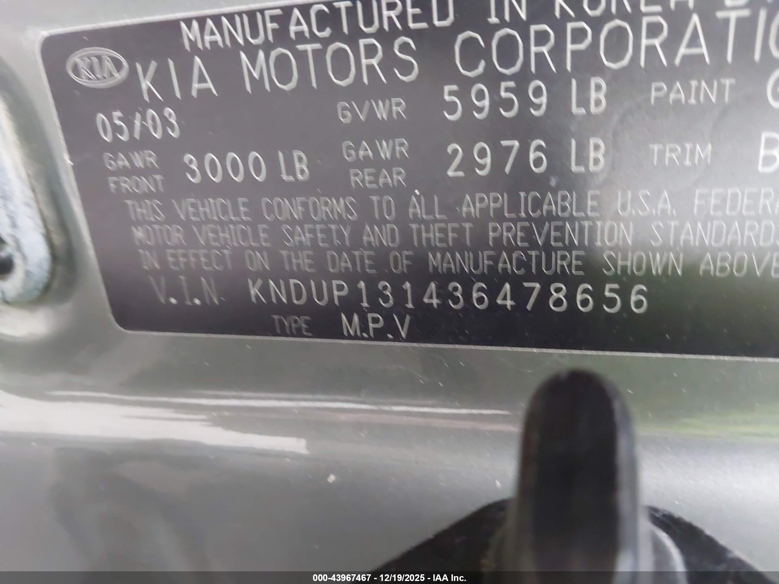 KIA SEDONA image 9