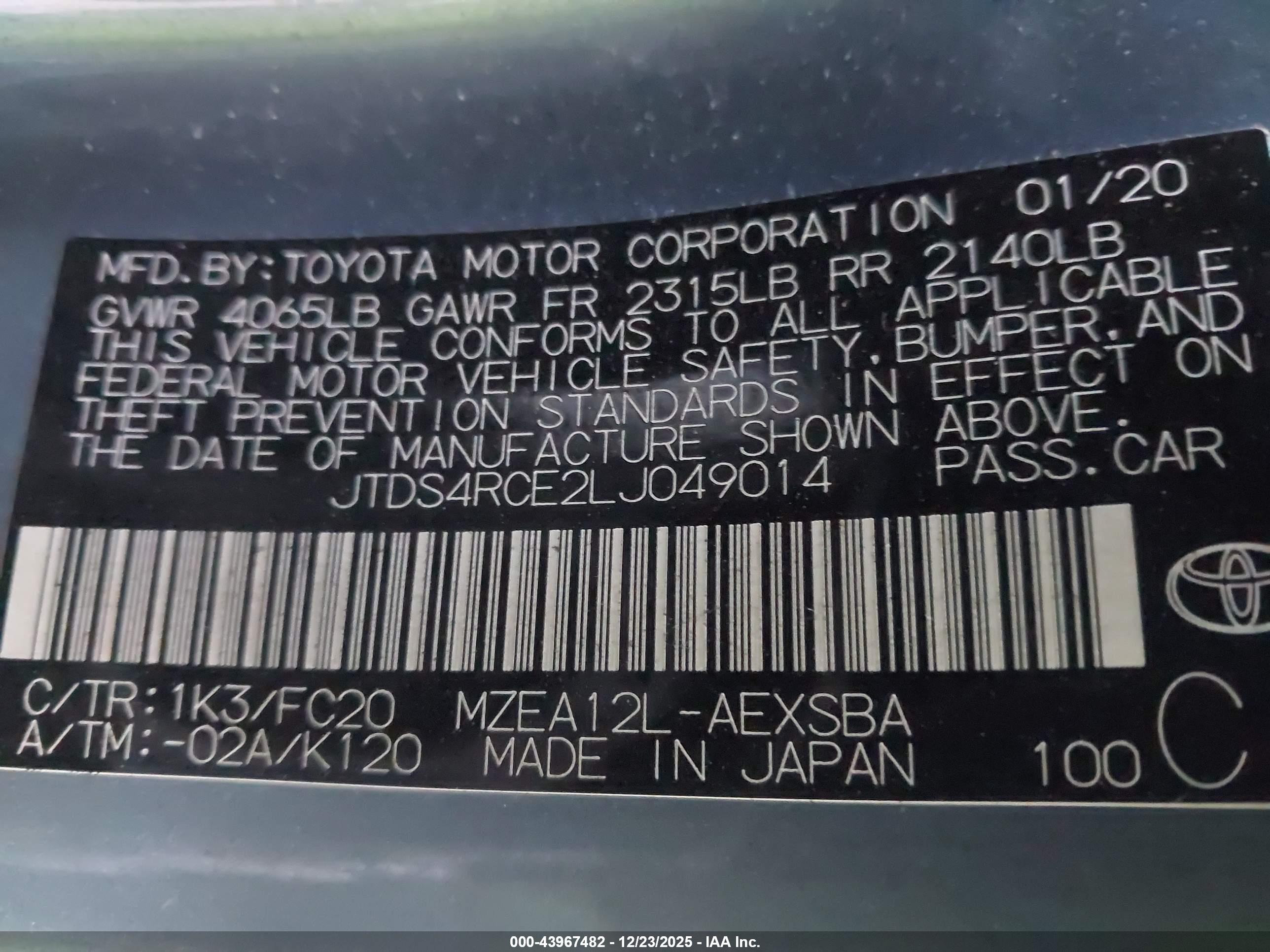 TOYOTA COROLLA image 9