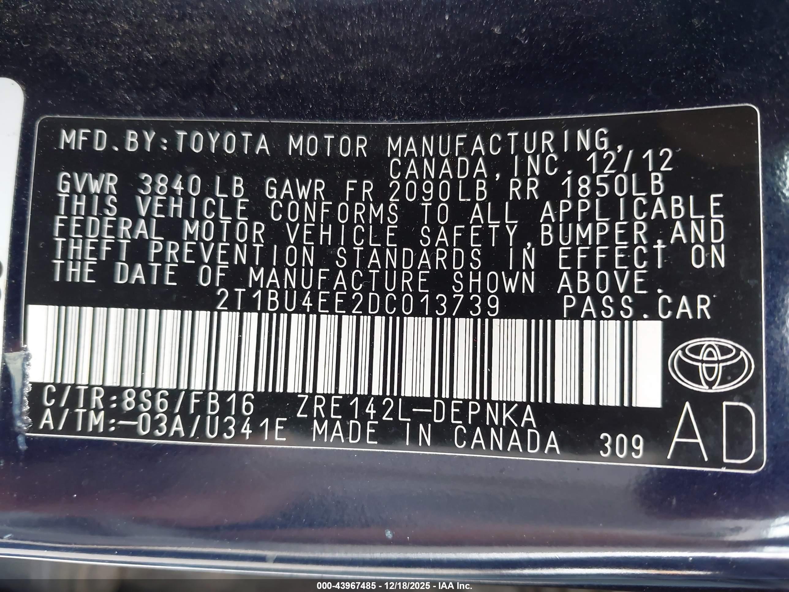 TOYOTA COROLLA image 9