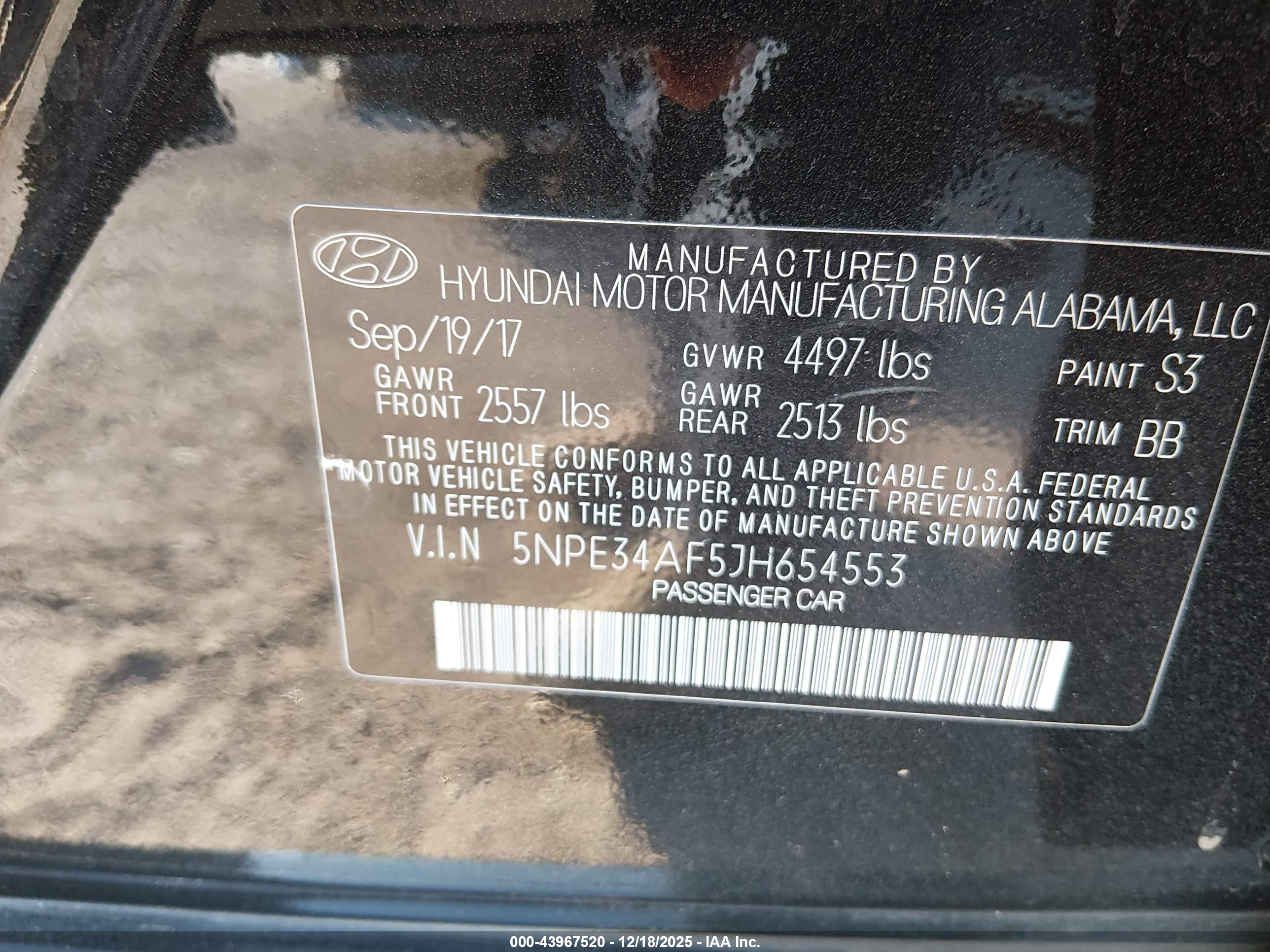 HYUNDAI SONATA image 9