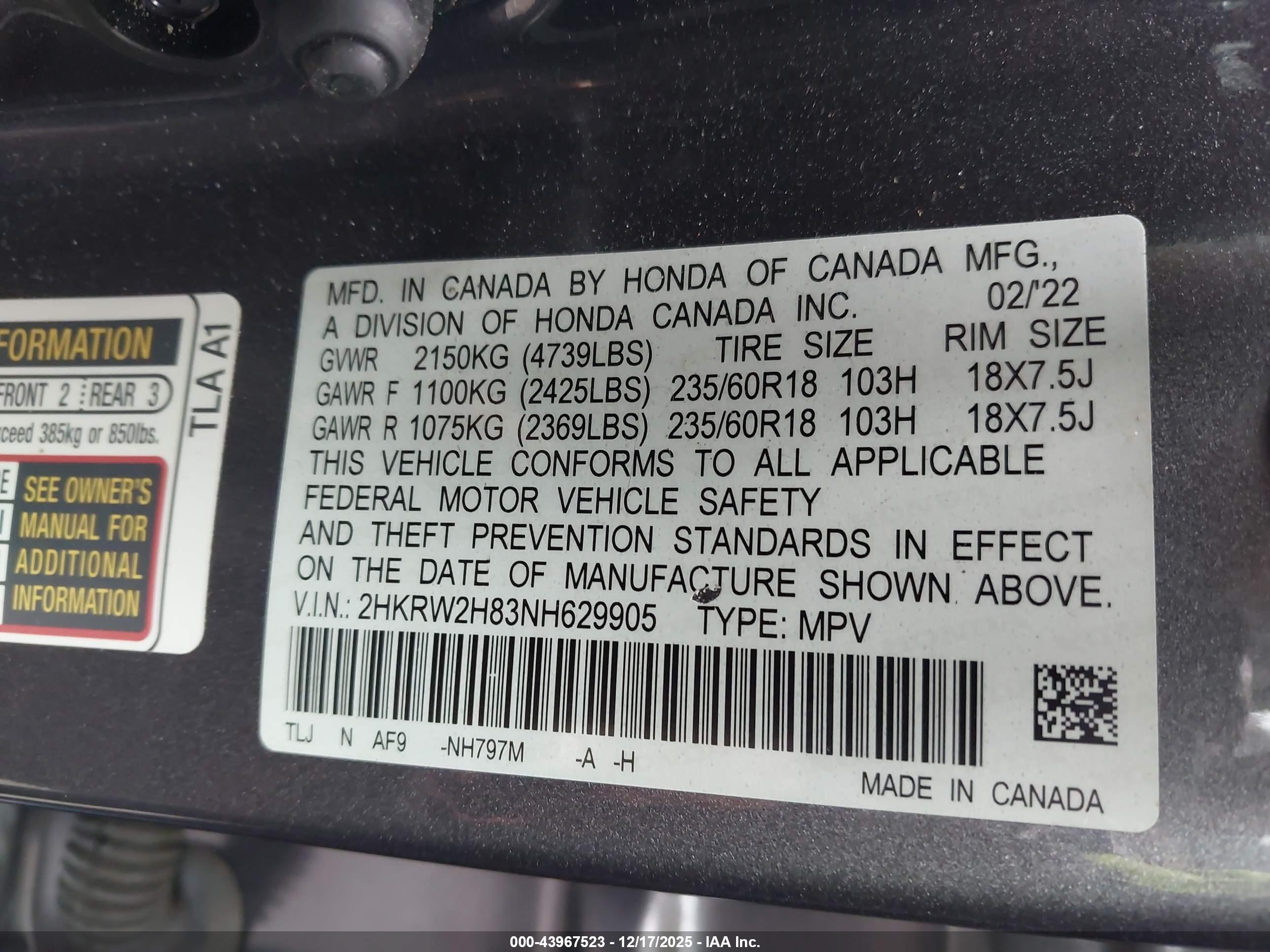 HONDA CR-V image 9