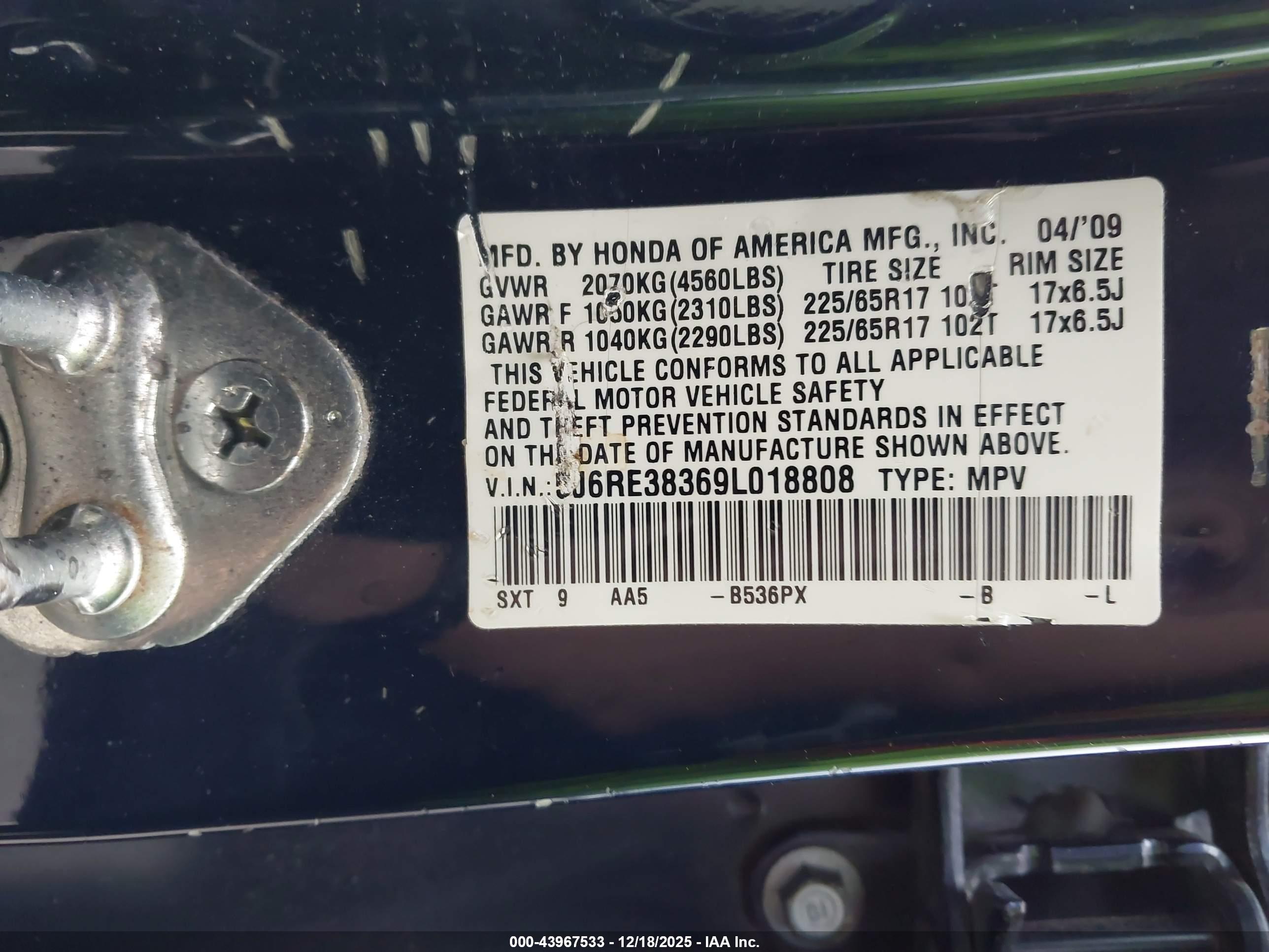 HONDA CR-V image 9