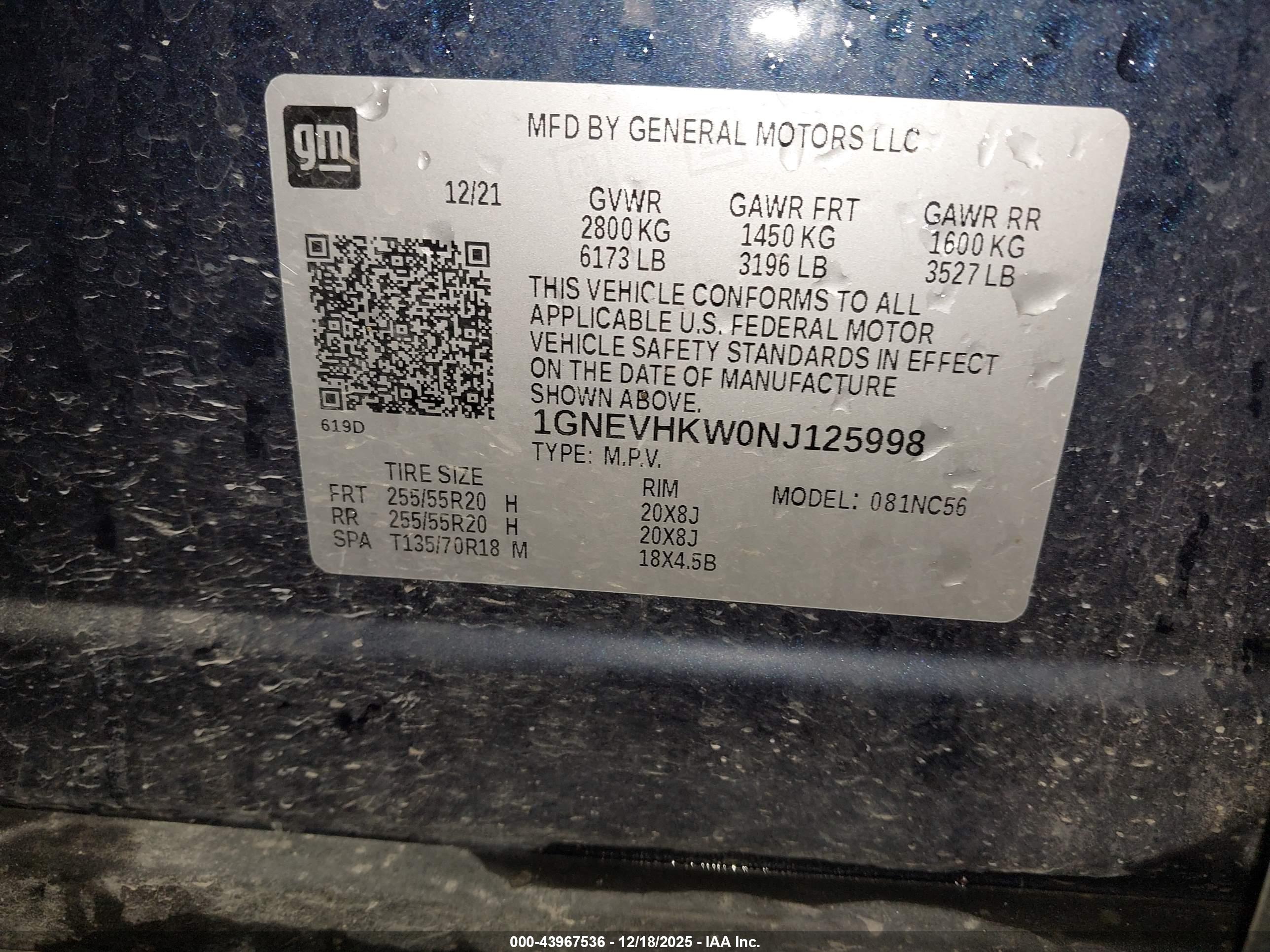 CHEVROLET TRAVERSE image 9