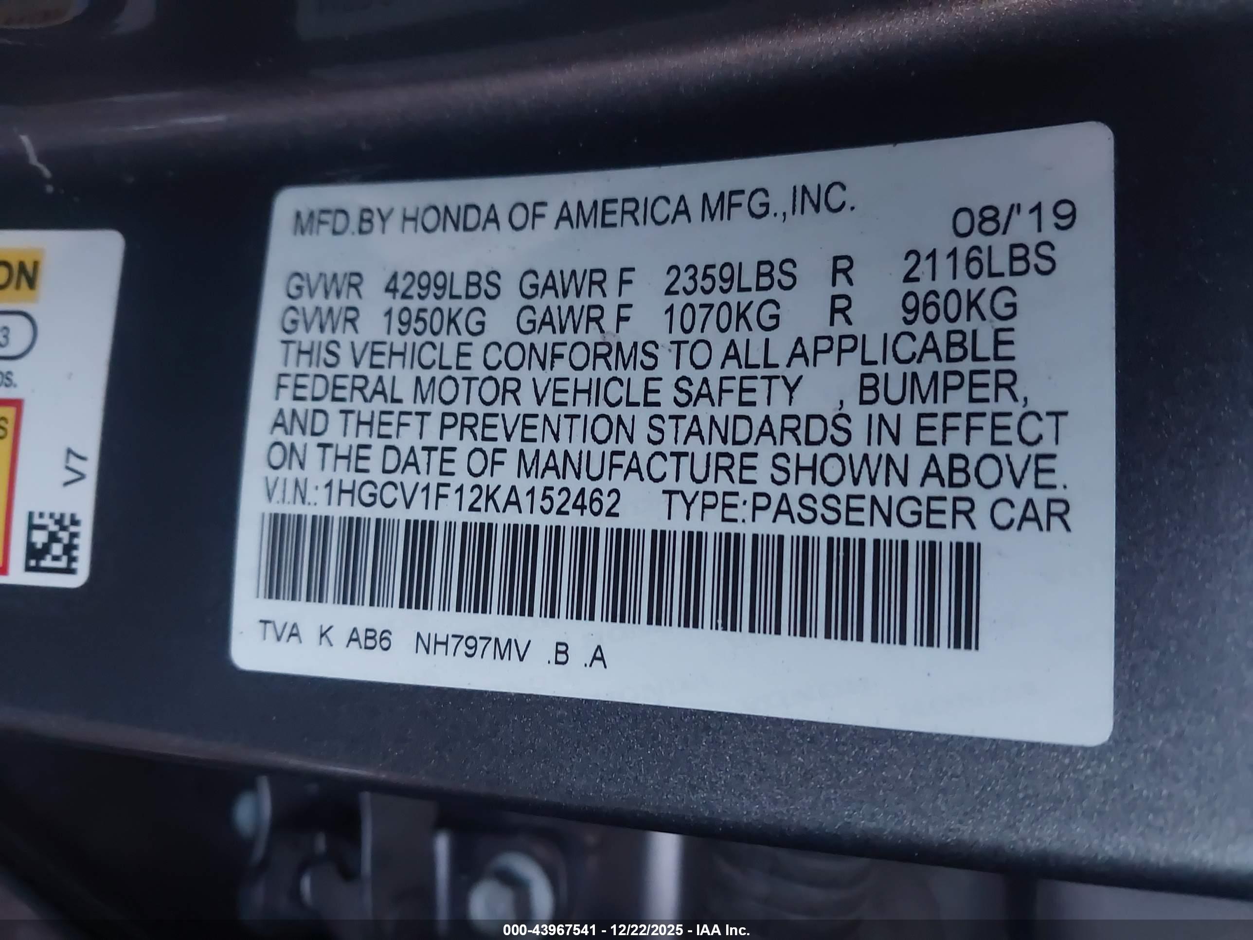 HONDA ACCORD image 9