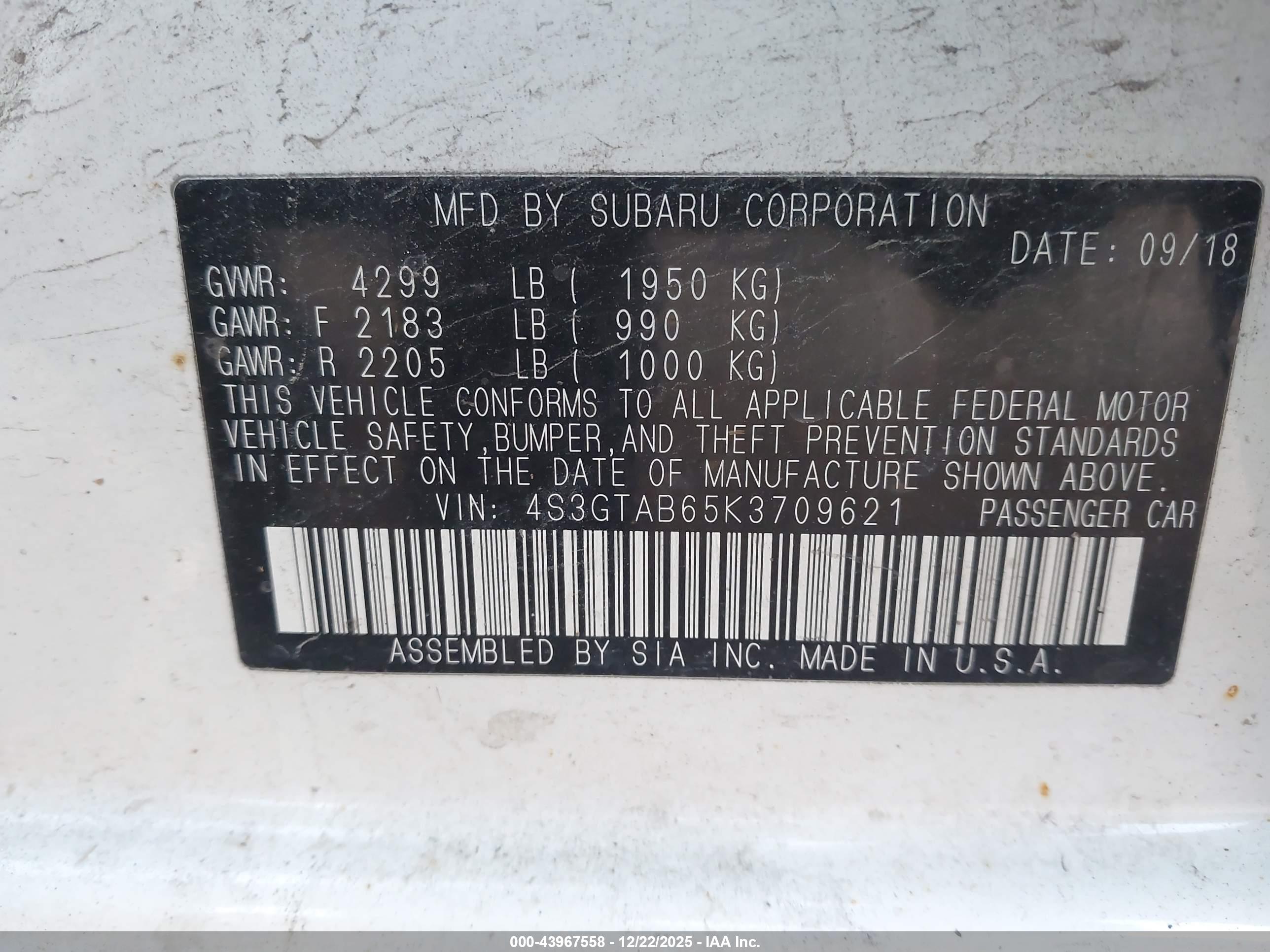 SUBARU IMPREZA image 9