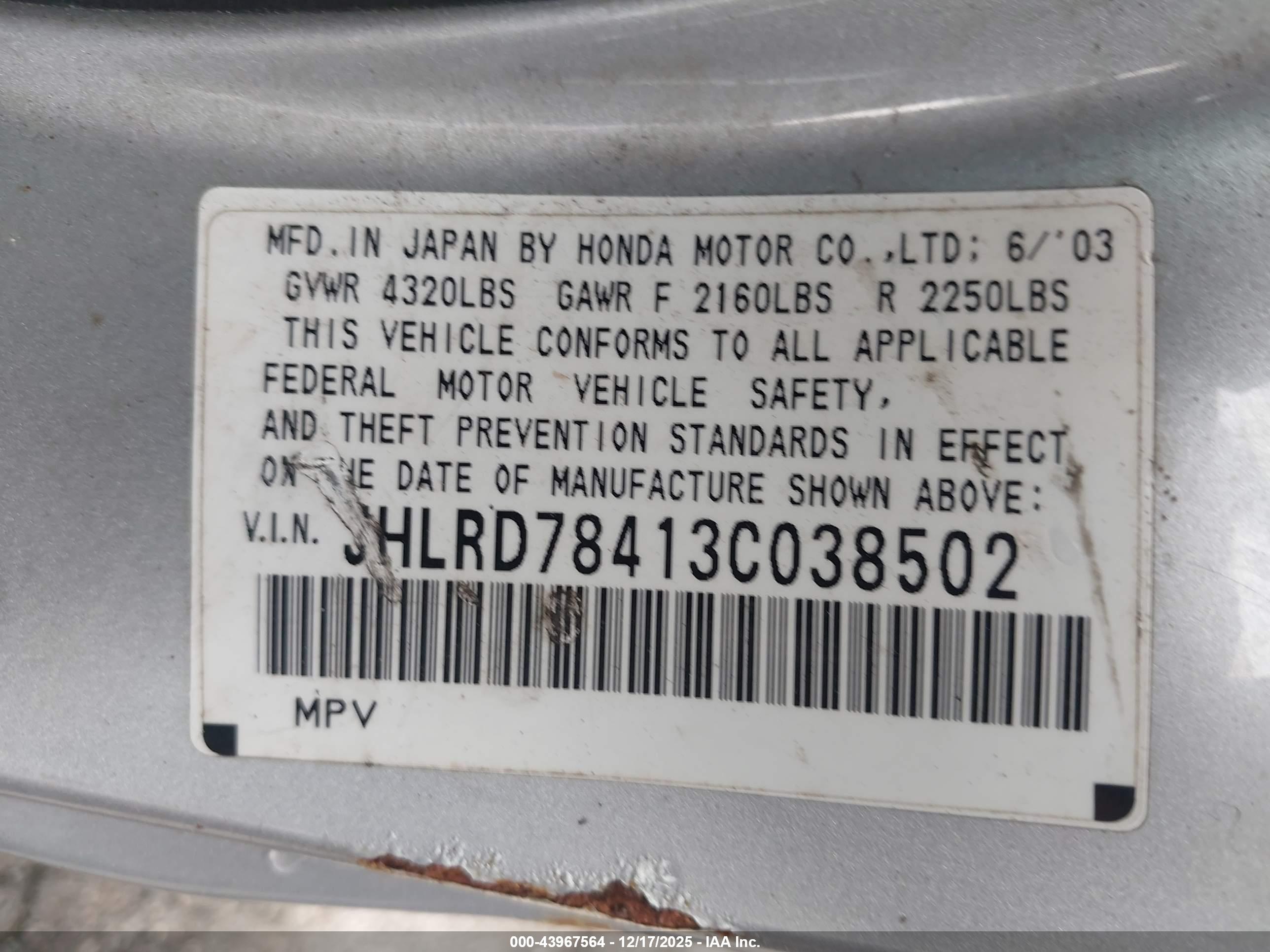 HONDA CR-V image 9