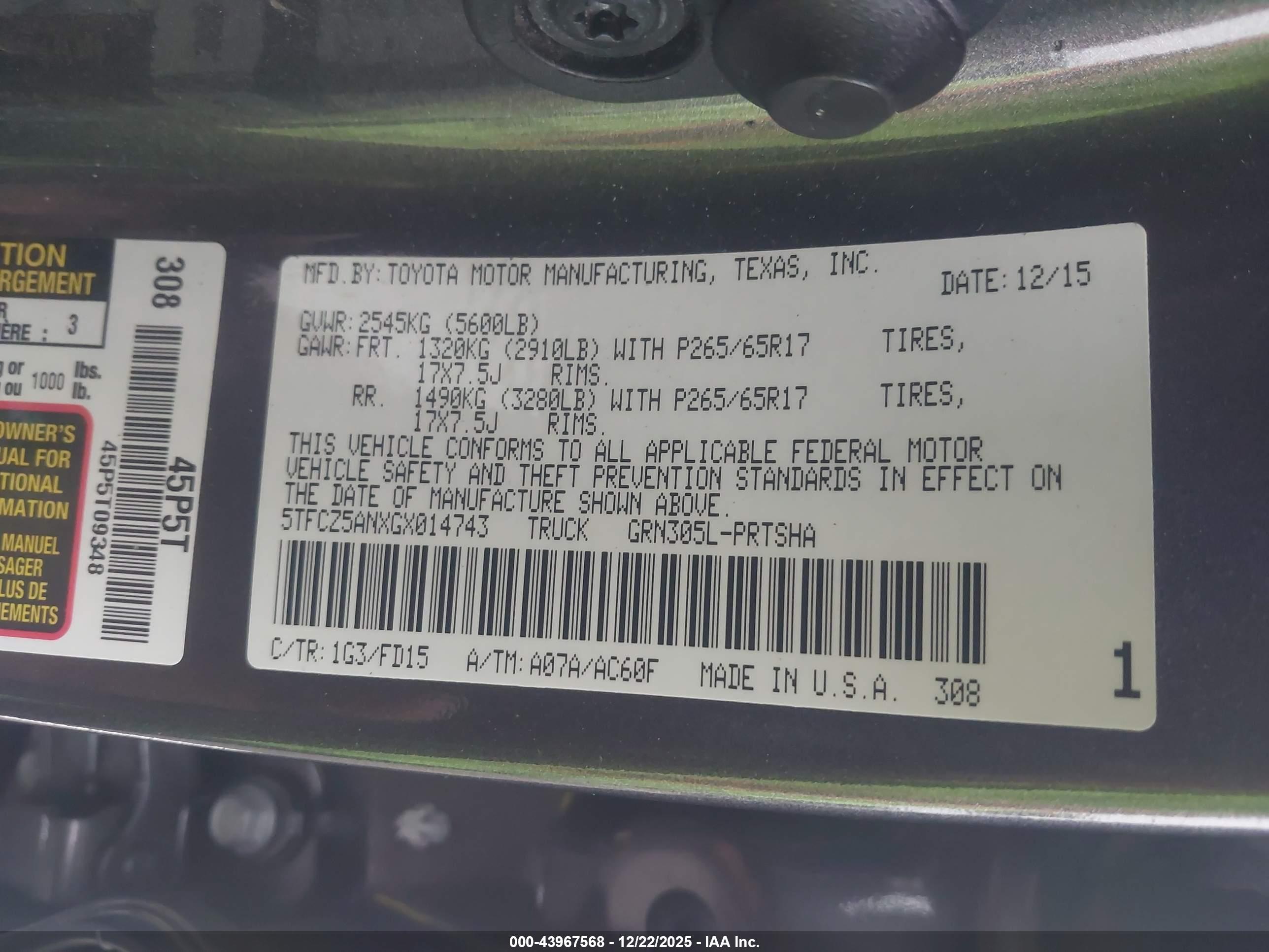 TOYOTA TACOMA image 9