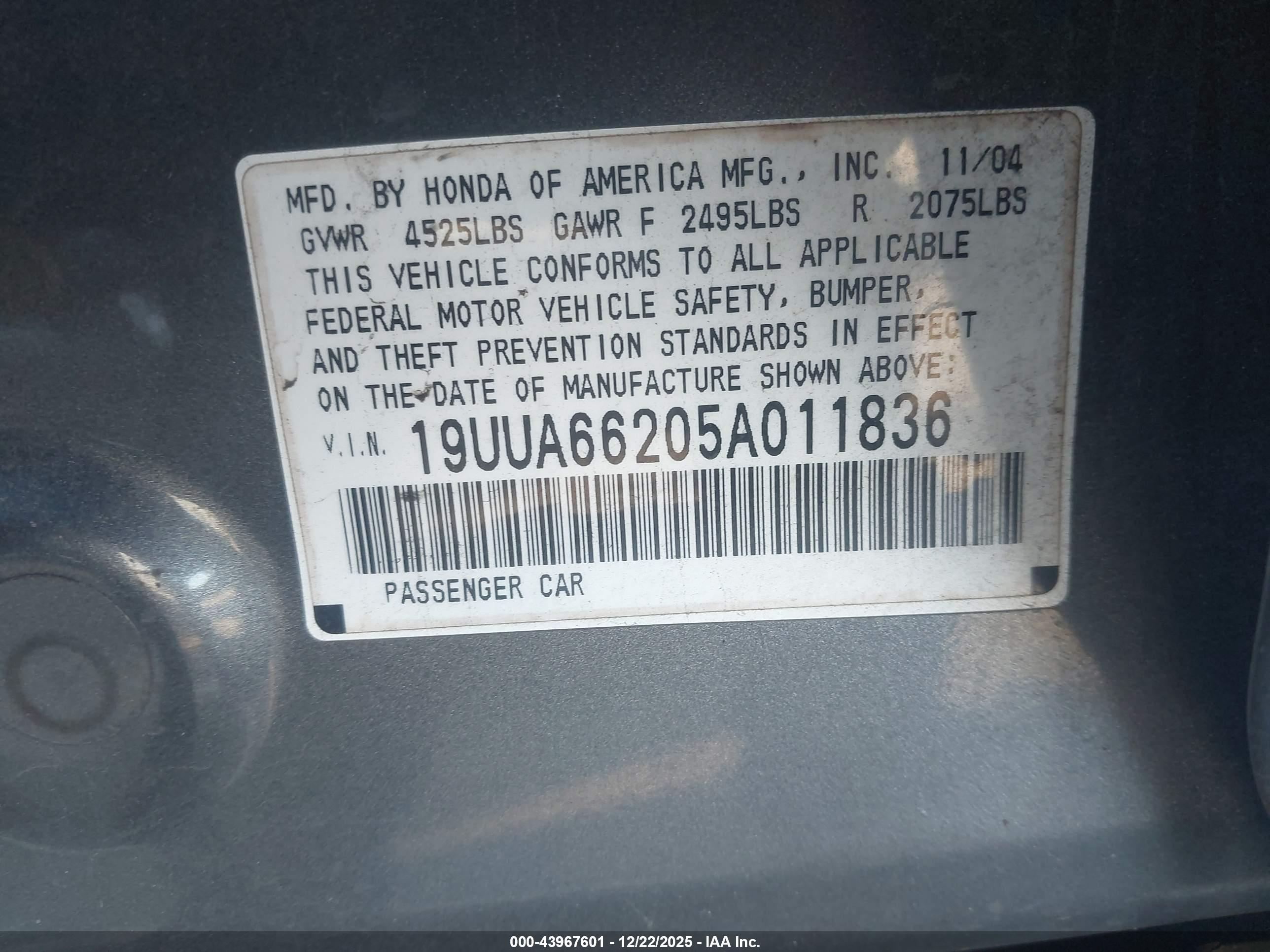 ACURA TL image 9