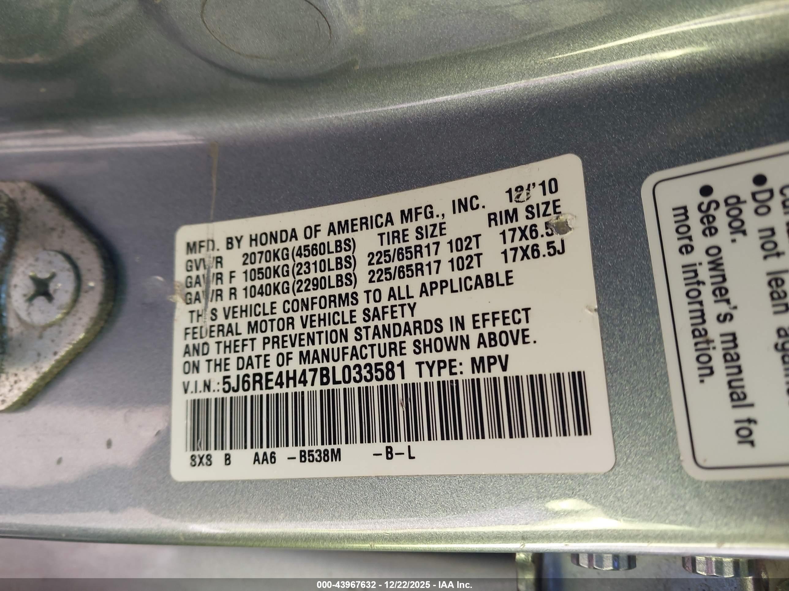 HONDA CR-V image 9