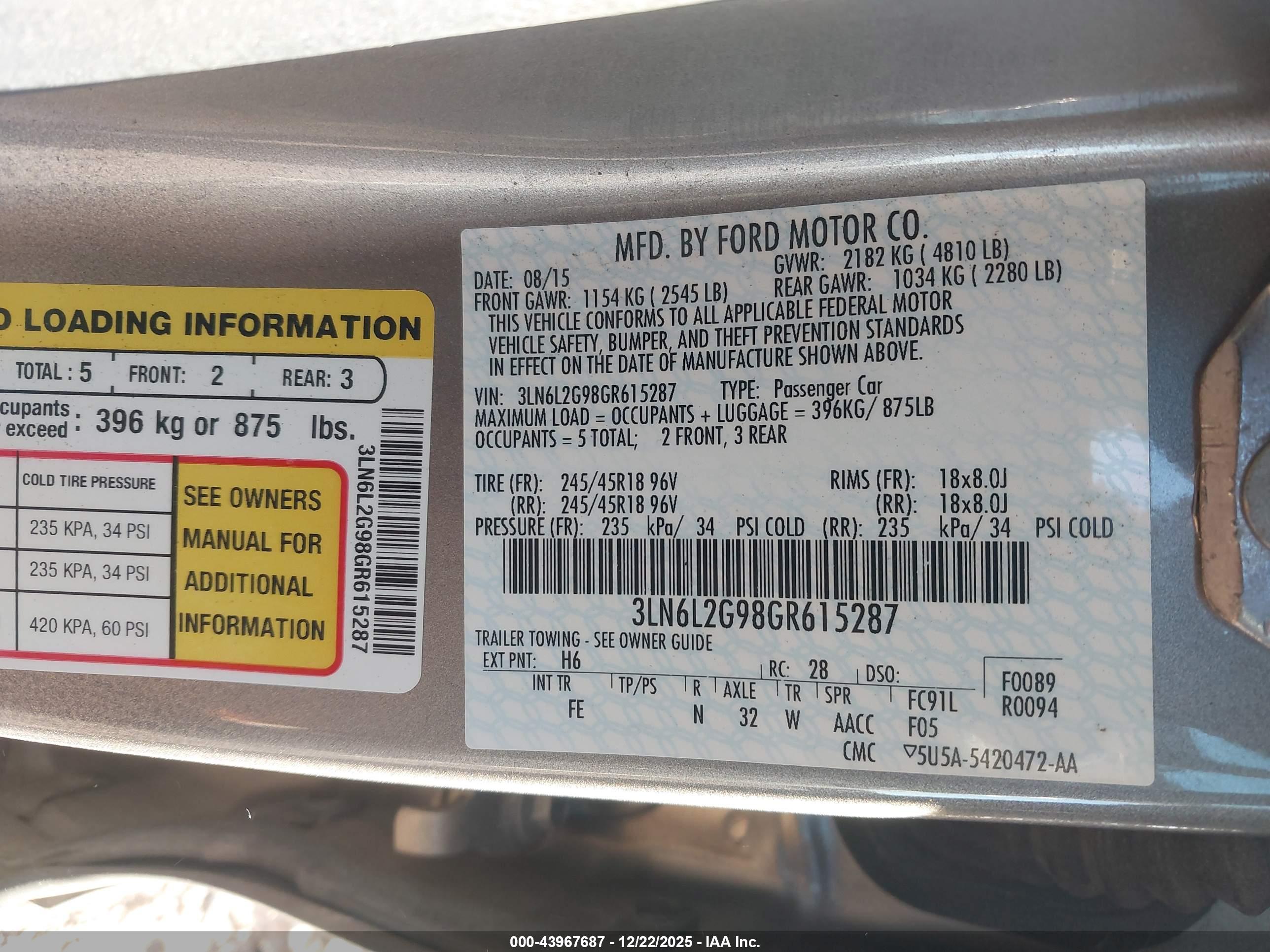 LINCOLN MKZ image 9