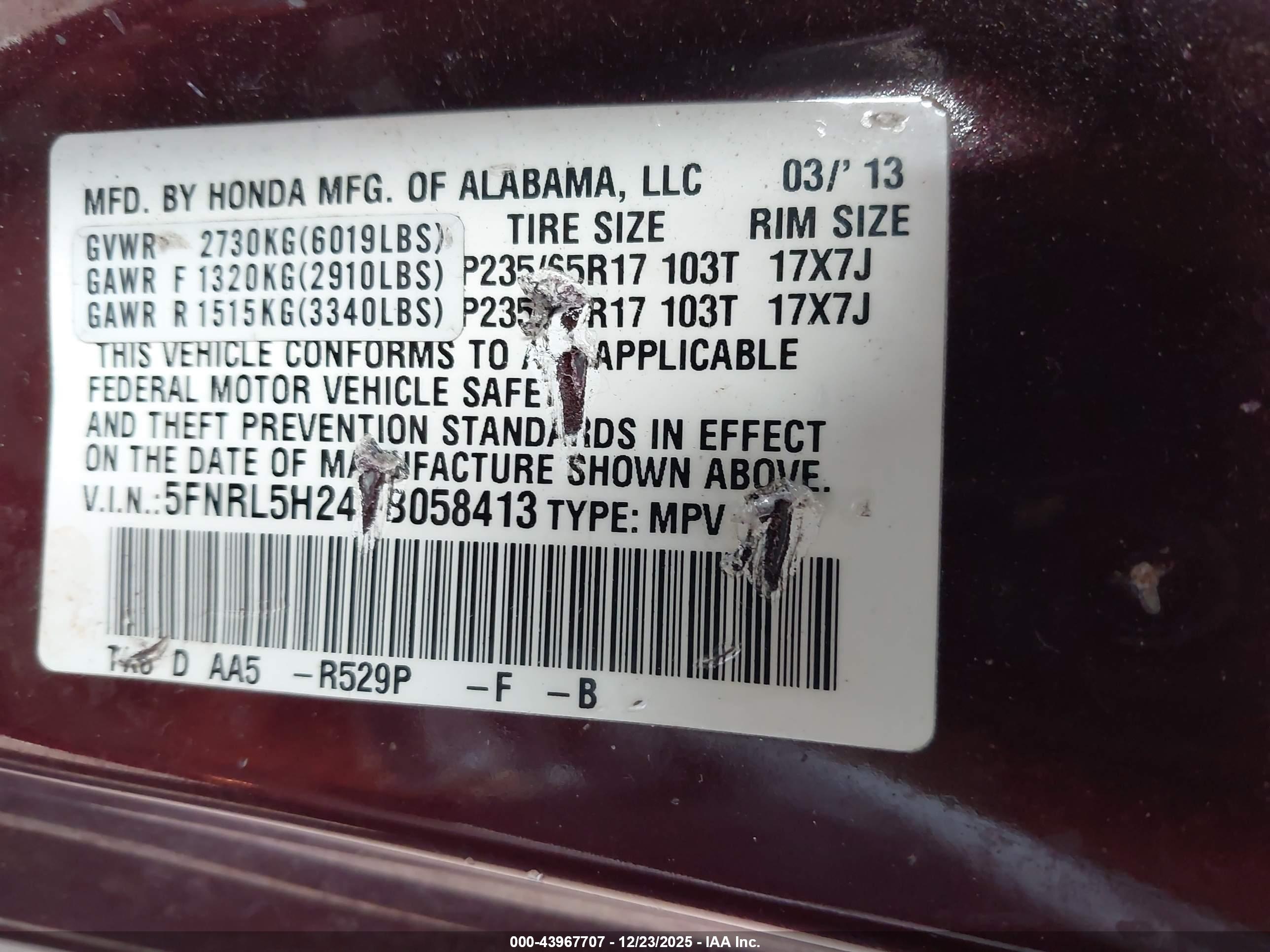 HONDA ODYSSEY image 9